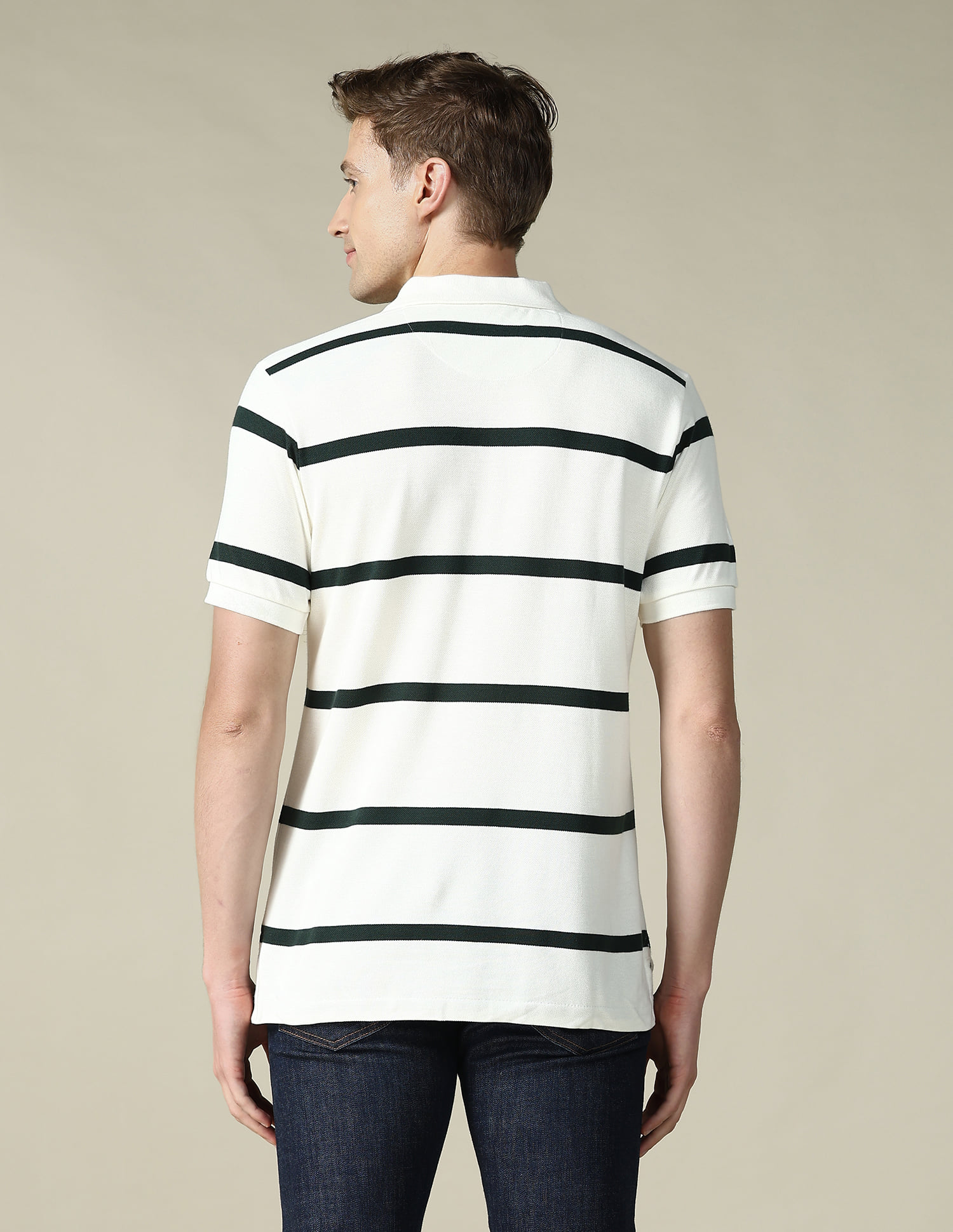 Buy U.S. Polo Assn. Horizontal Striped Regular Fit Polo Shirt