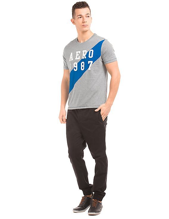 Aeropostale Brand Print Regular Fit T-Shirt