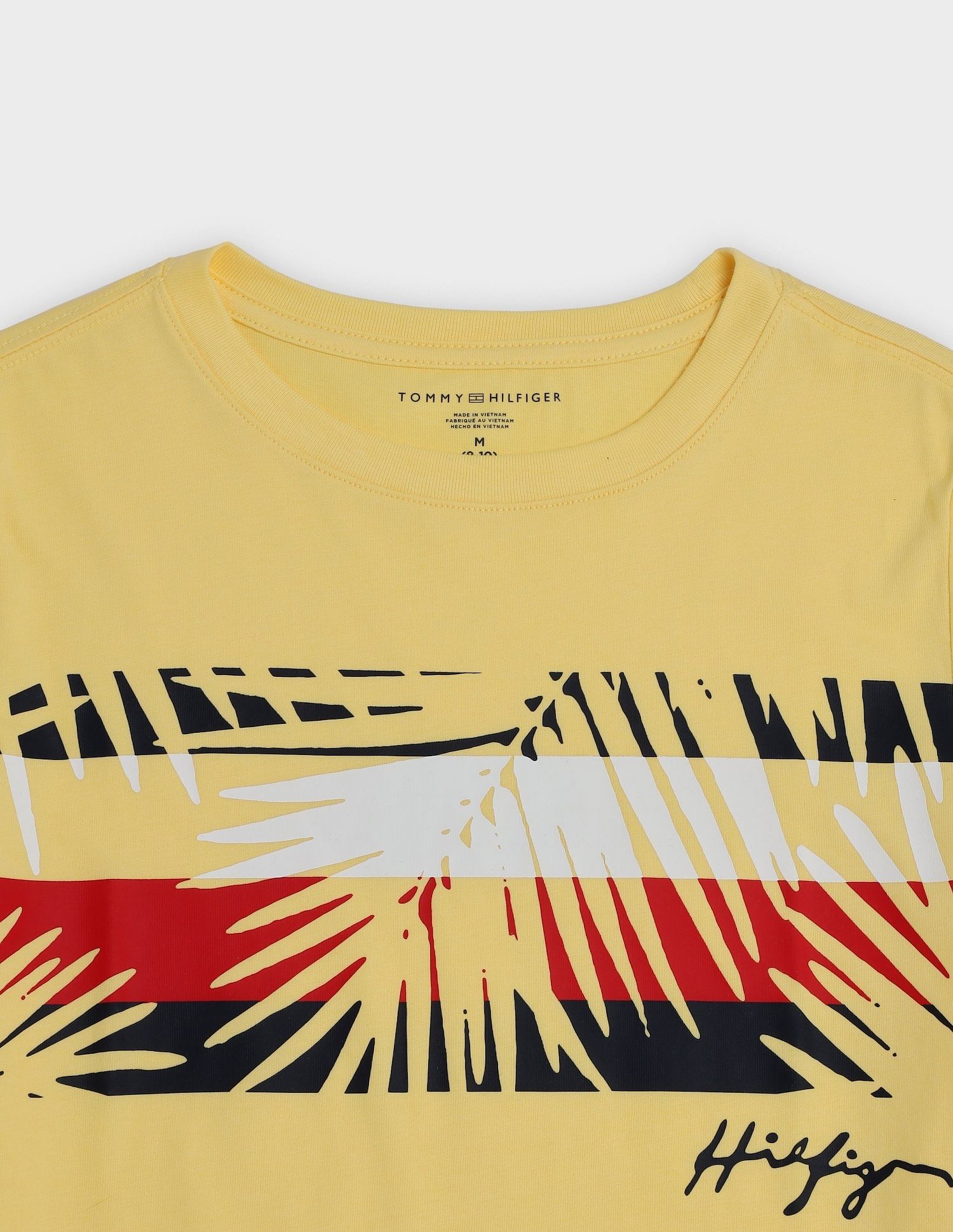 Tommy Hilfiger Kids Boys Printed Regular Fit Cotton T-Shirt