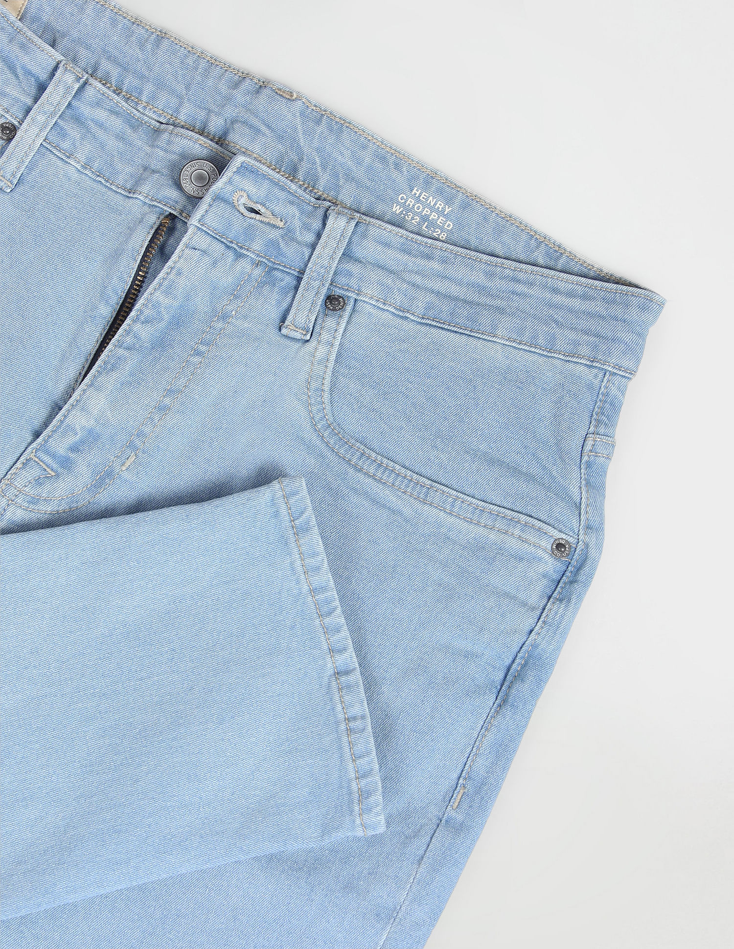 U.S. Polo Assn. Denim Co. Henry Cropped Fit Blue Jeans