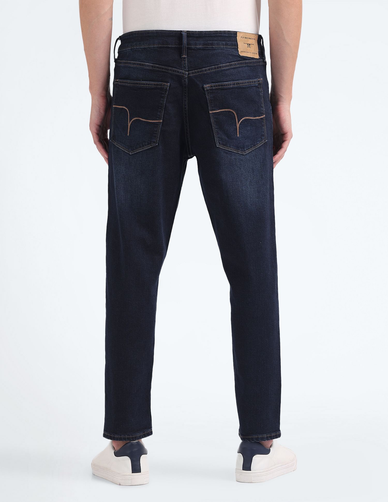 Flying Machine Mankle Relax Tapered Dark Wash Jeans
