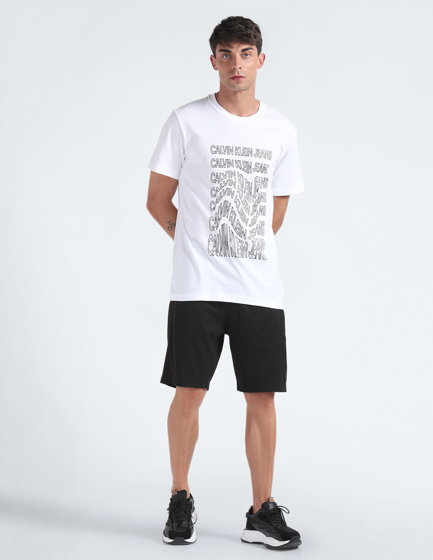 Calvin Klein Jeans Institutional Warp Cotton T-Shirt