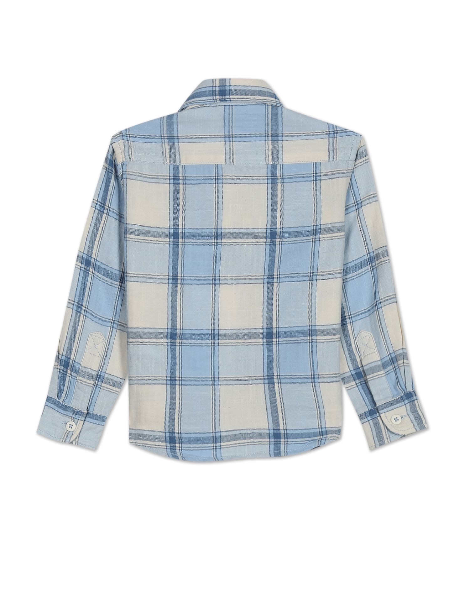 U.S. Polo Assn. Kids Boys Tartan Check Herringbone Weave Shirt