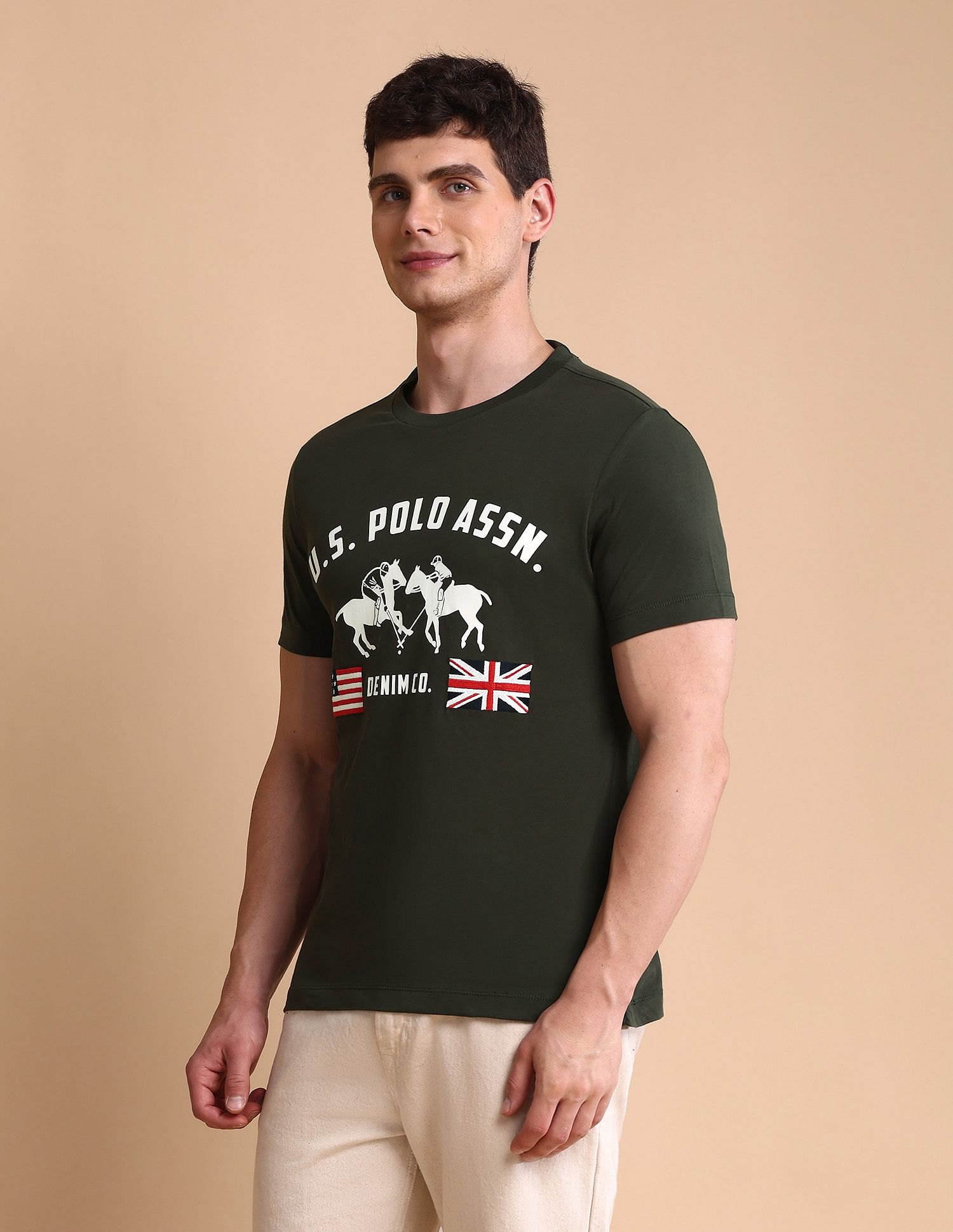 U.S. Polo Assn. Denim Co. Brand Printed Muscle Fit T-Shirt