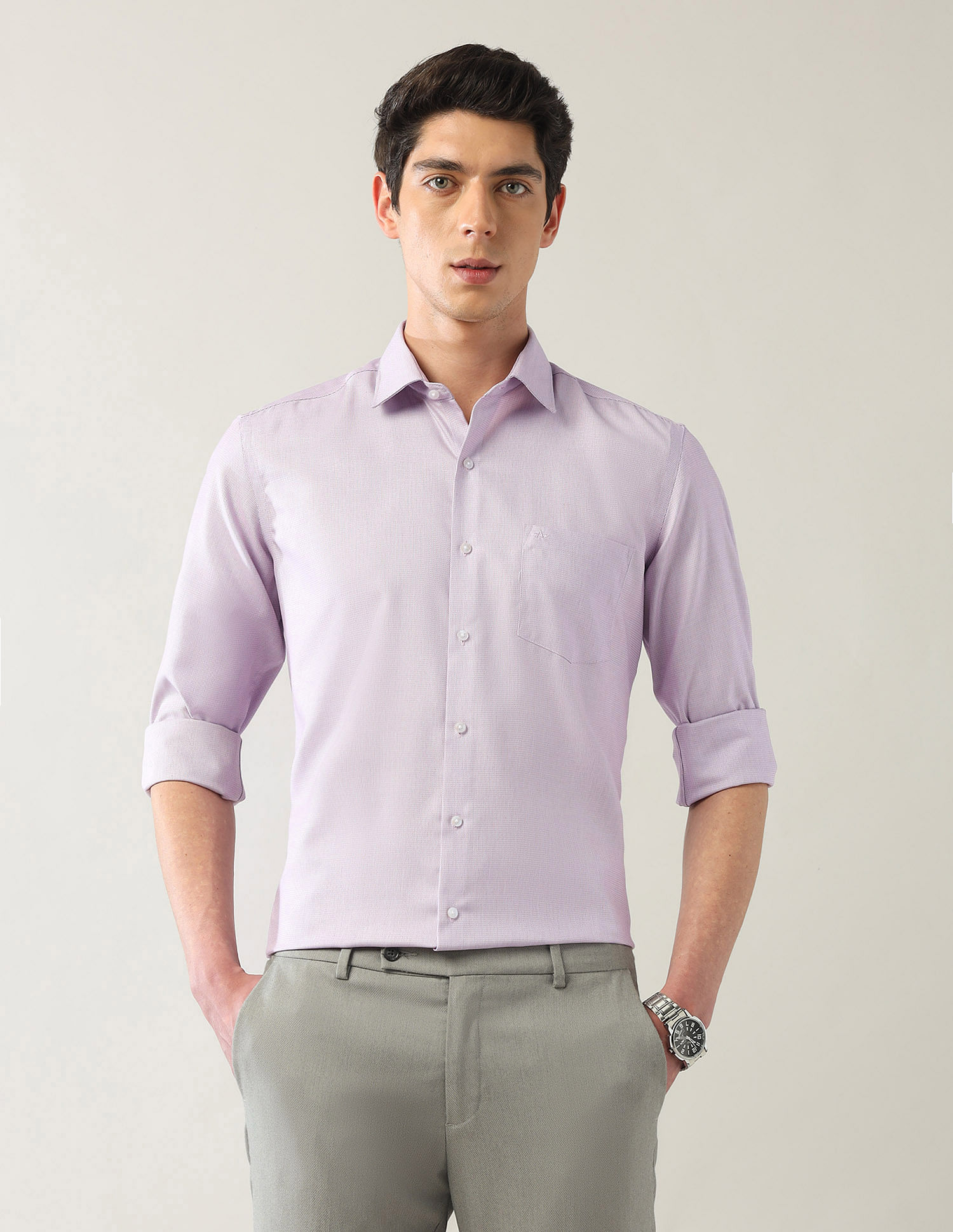 Arrow Manhattan Slim Fit Autopress Shirts