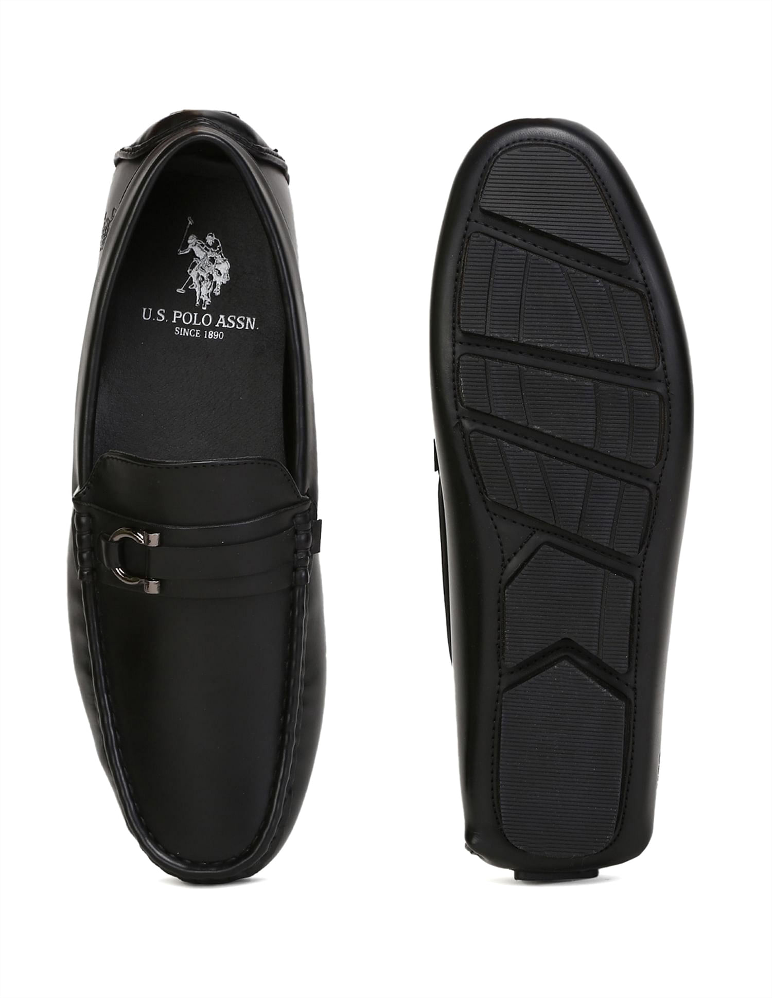 U.S. Polo Assn. Men Round Toe Textured Cronus 3.0 Loafers