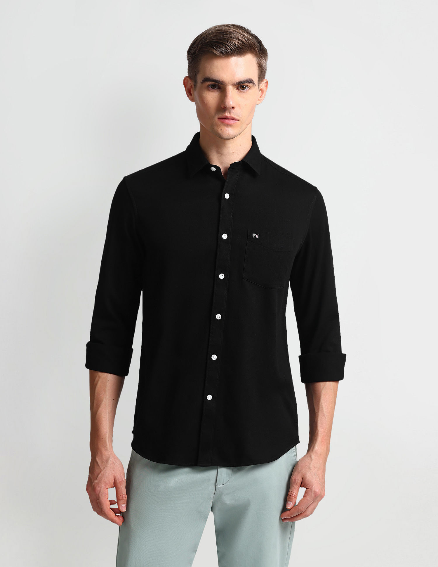 Arrow Sports Manhattan Slim Fit Dobby Shirt