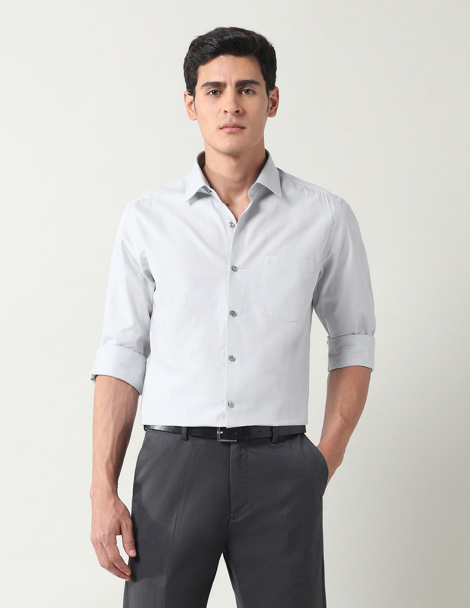 Arrow Manhattan Slim Fit Pure Cotton Twill Shirt