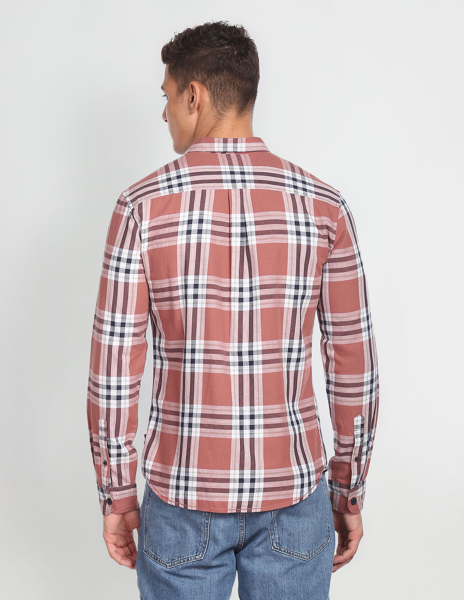 Flying Machine Tartan Check Twill Shirt