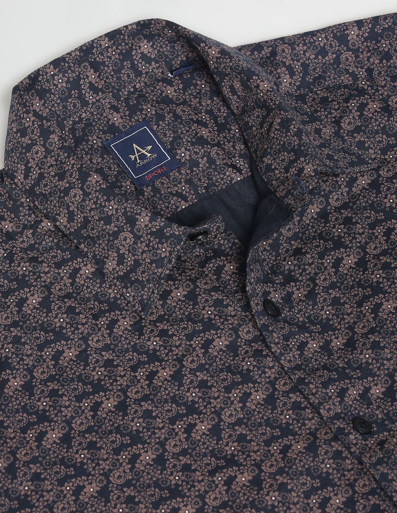 Arrow Sports Floral Print Cotton Casual Shirt