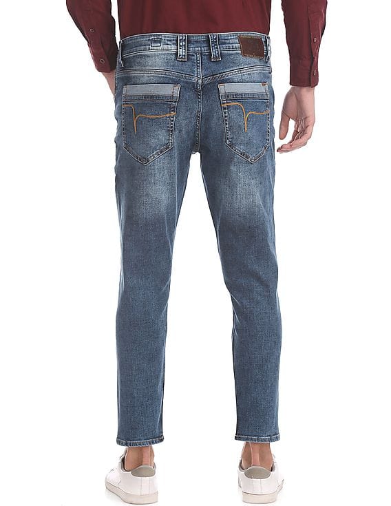 Buy Flying Machine Tapered Fit Cropped Jeans - NNNOW.com