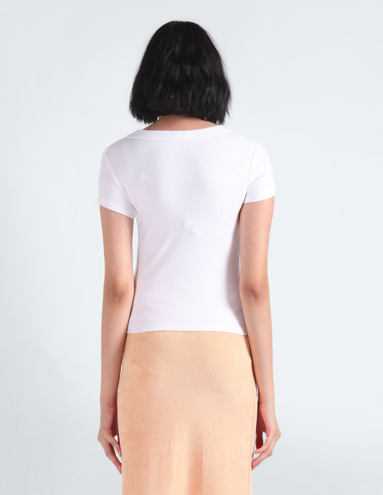 Tommy Hilfiger Slim Fit Ribbed T-Shirt