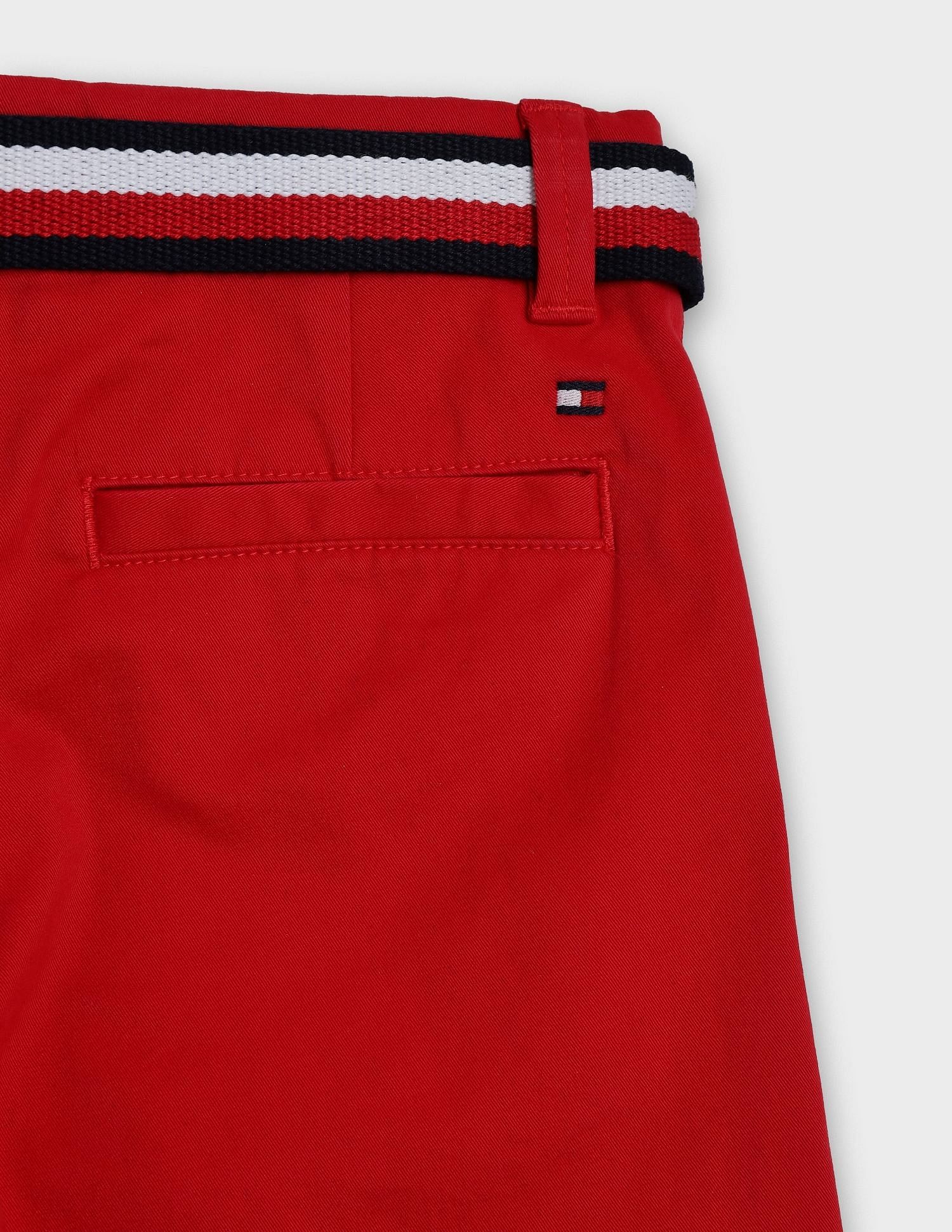 Tommy Hilfiger Kids Boys Solid Regular-Fit Cotton Shorts