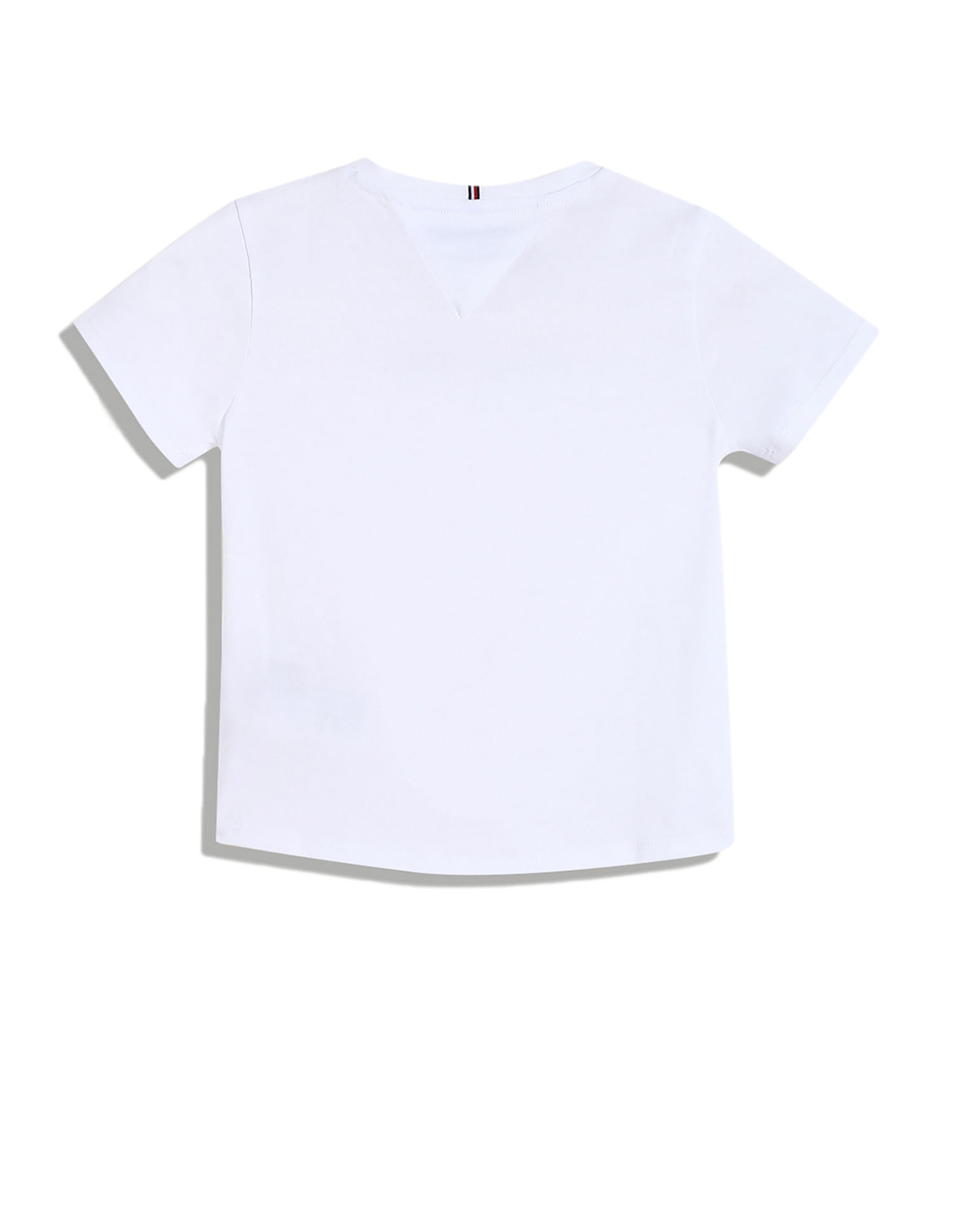 Tommy Hilfiger Kids Girls Logo Slim-Fit Cotton T-Shirt