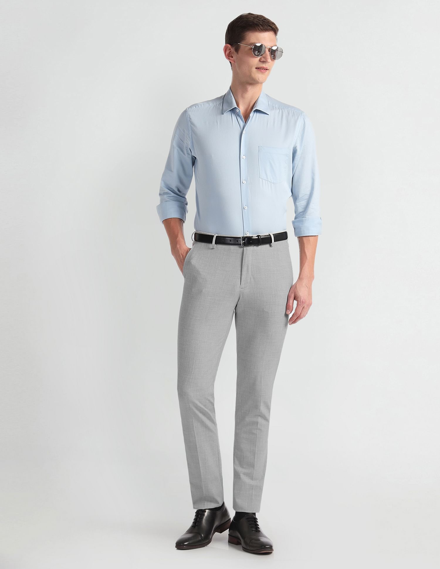 Arrow Newyork Mid Rise Super Slim Fit Trousers