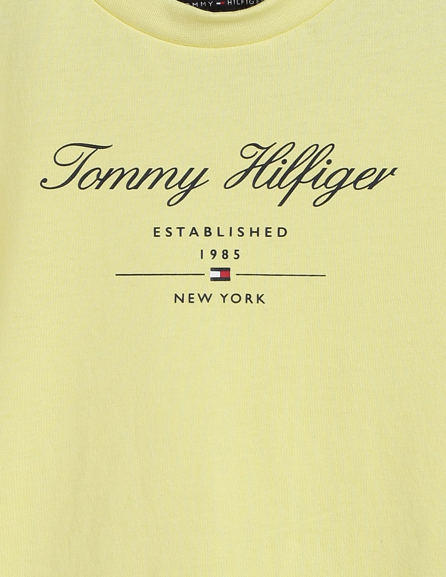 Tommy Hilfiger Kids Script Logo Cotton T-Shirt