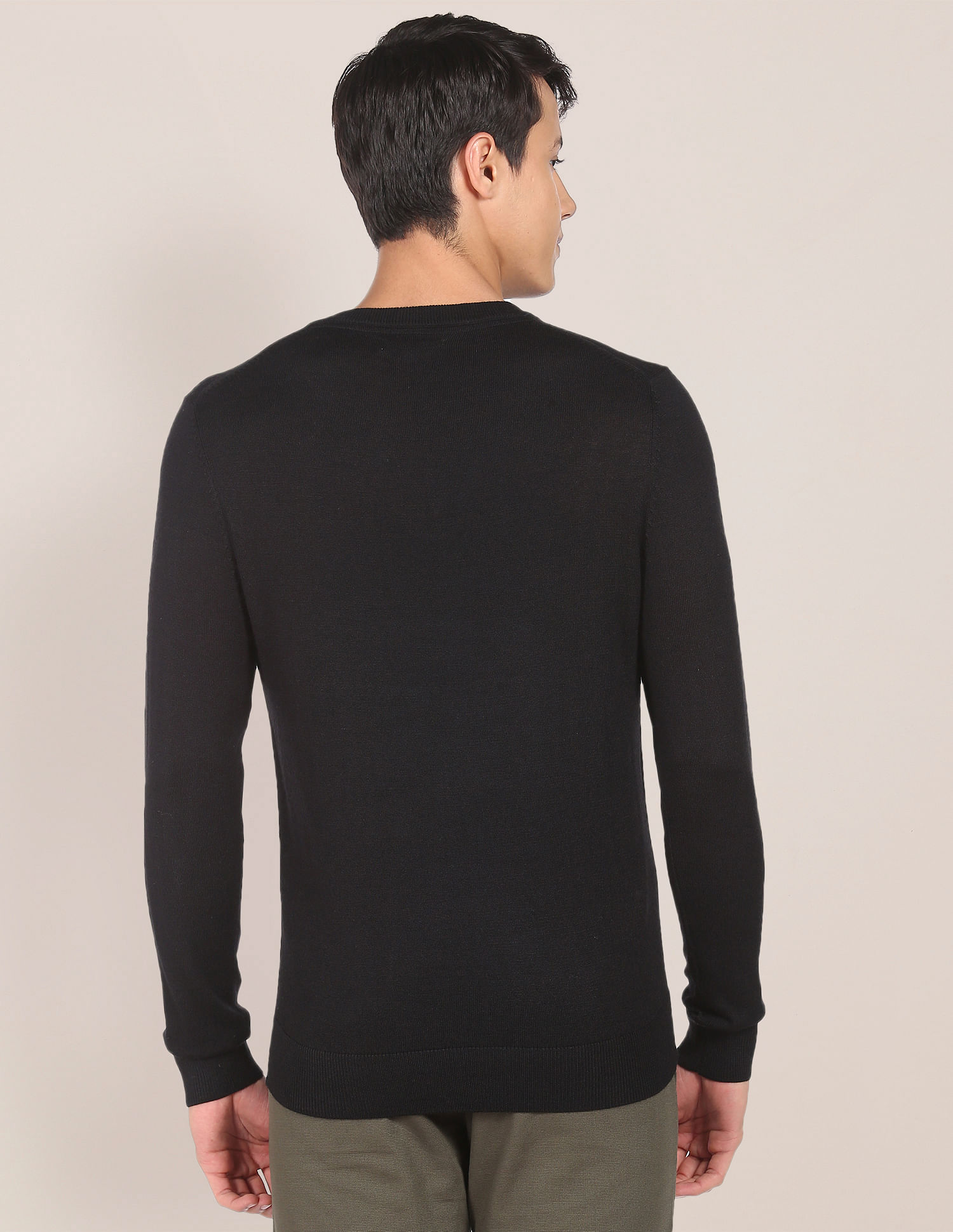 U.S. Polo Assn. V-Neck Acrylic Sweater