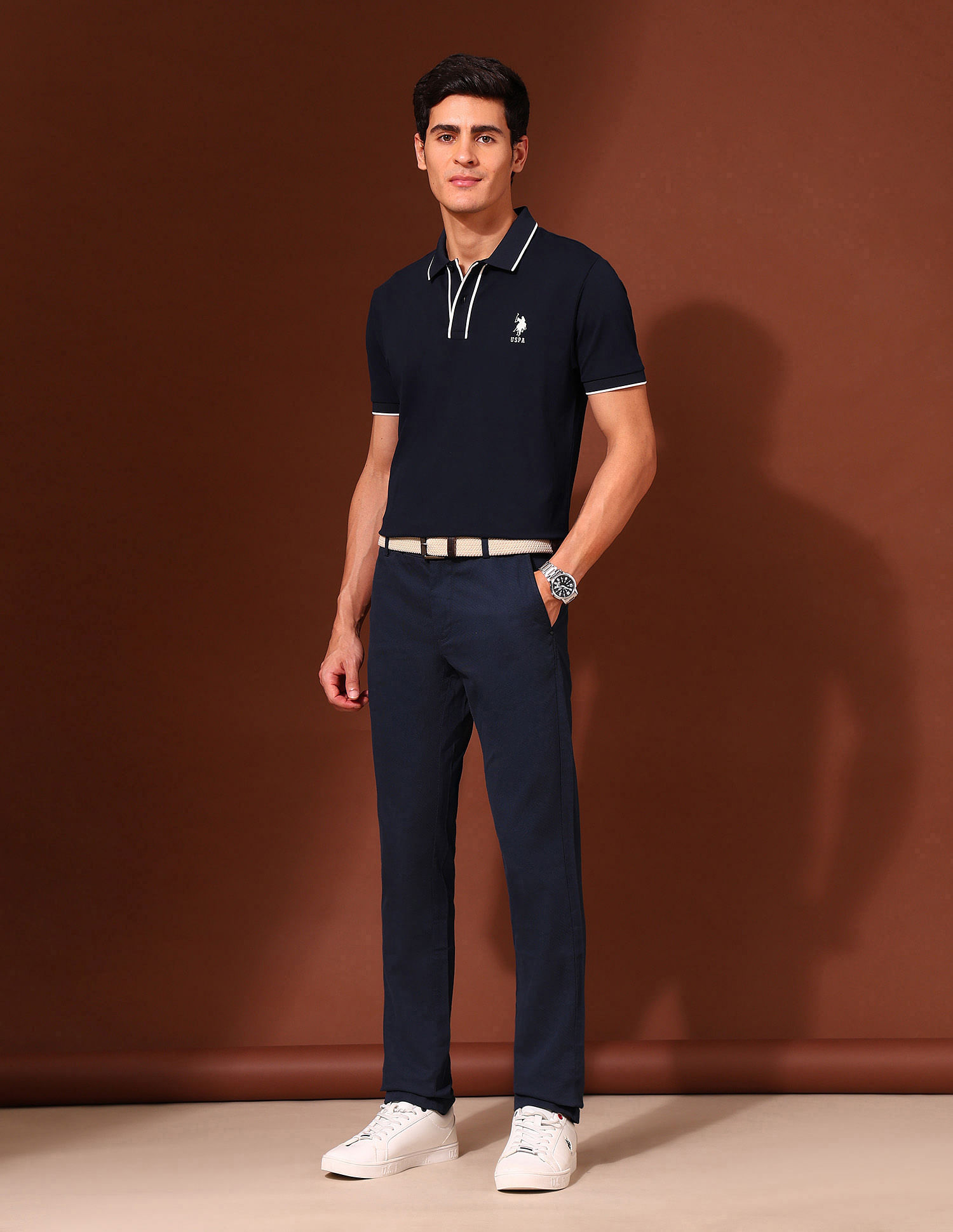 U.S. Polo Assn. Slim Fit Working Holiday Polo Shirt