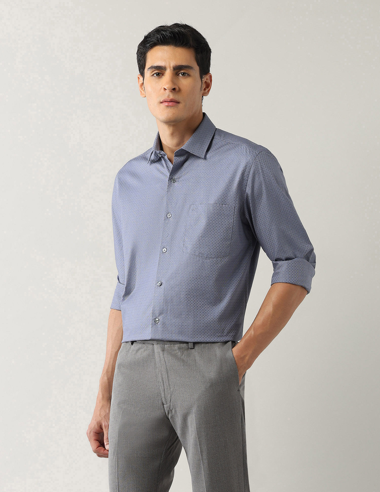 Arrow Liberty Classic Fit Textured Shirt