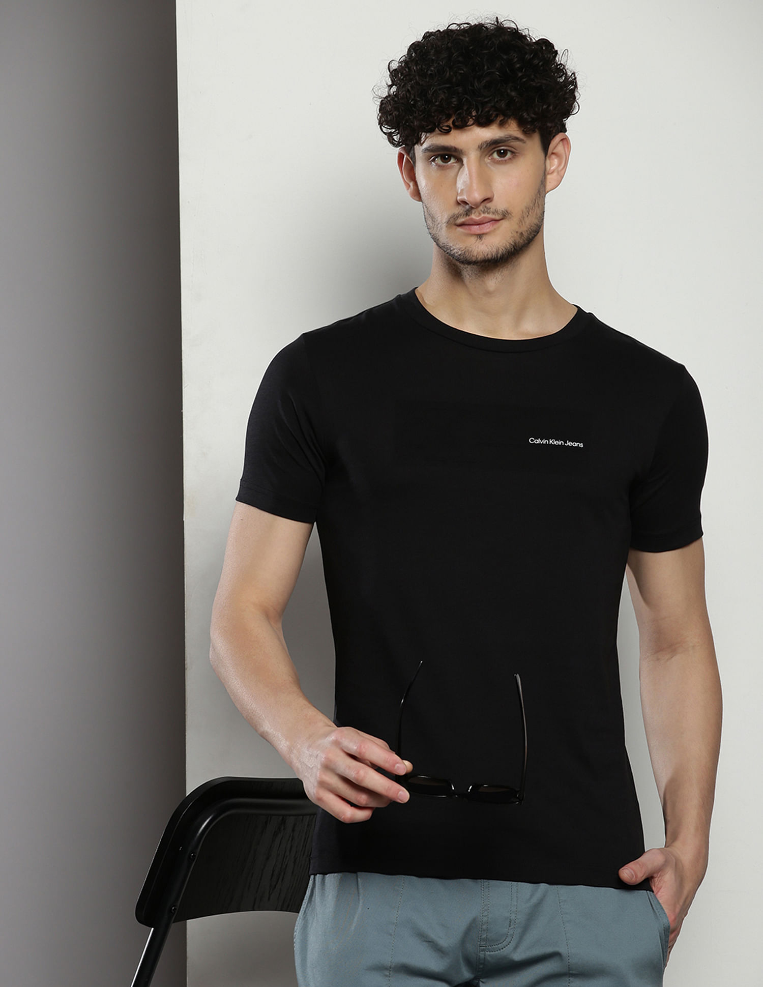 Calvin Klein Crew Neck Cotton T-Shirt