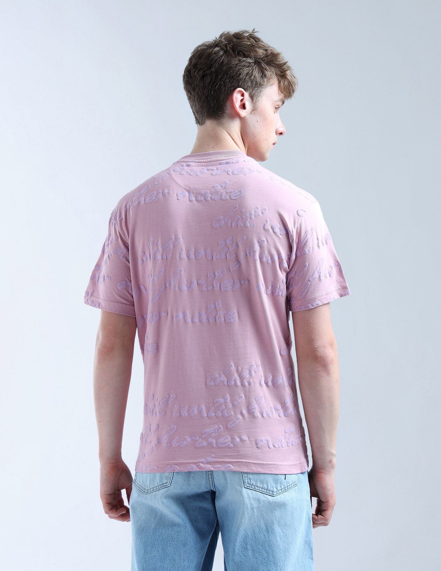 Flying Machine All Over Puff Printed Puff Color Of Home T-Shirt