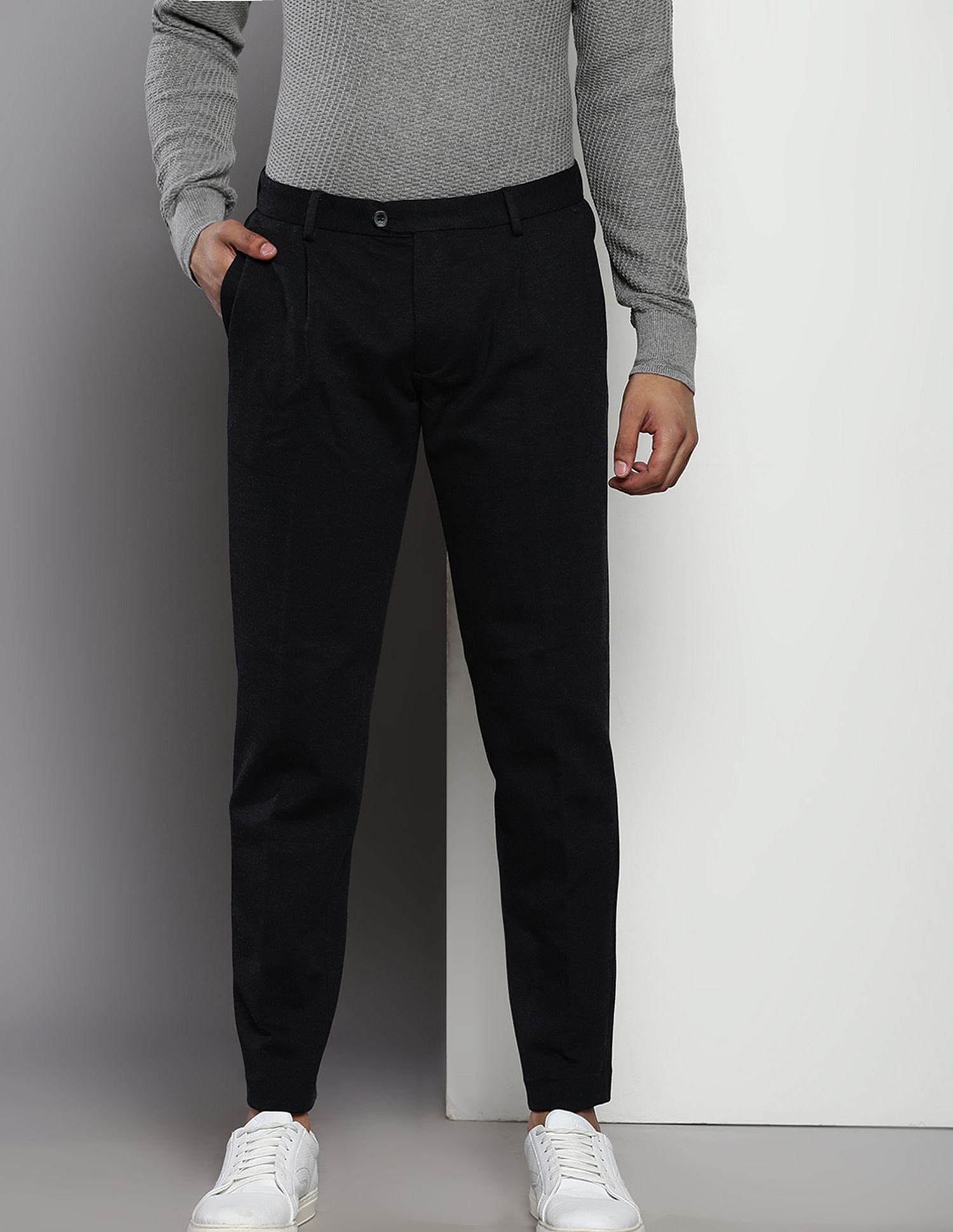 Tommy Hilfiger Pleated Front Knit Trousers