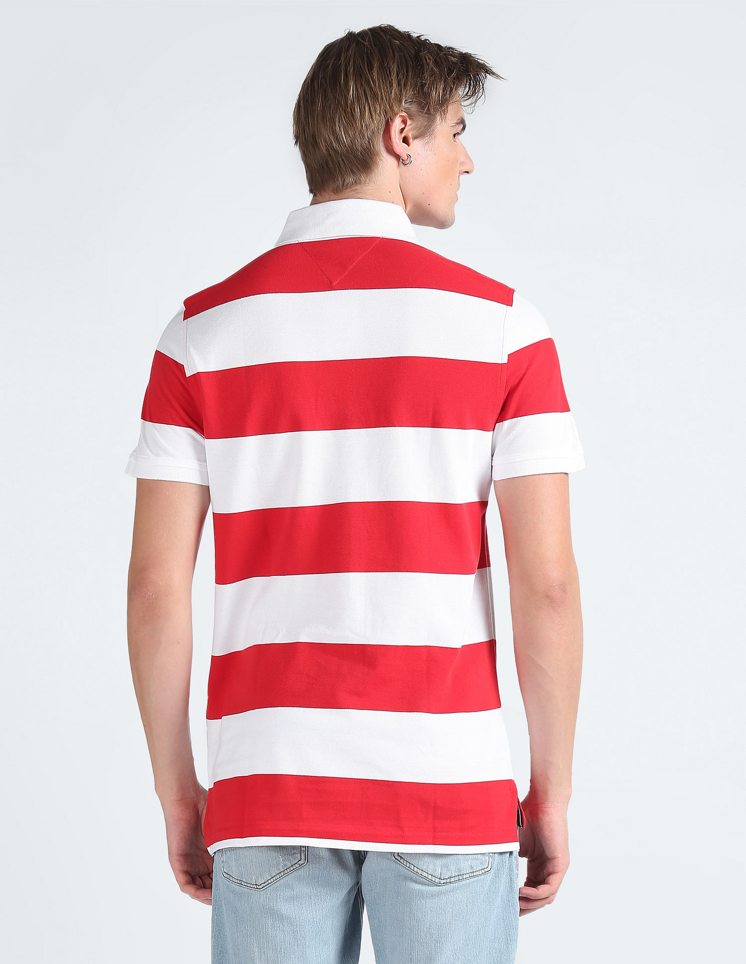 Tommy Hilfiger Striped Custom Fit Polo Shirt