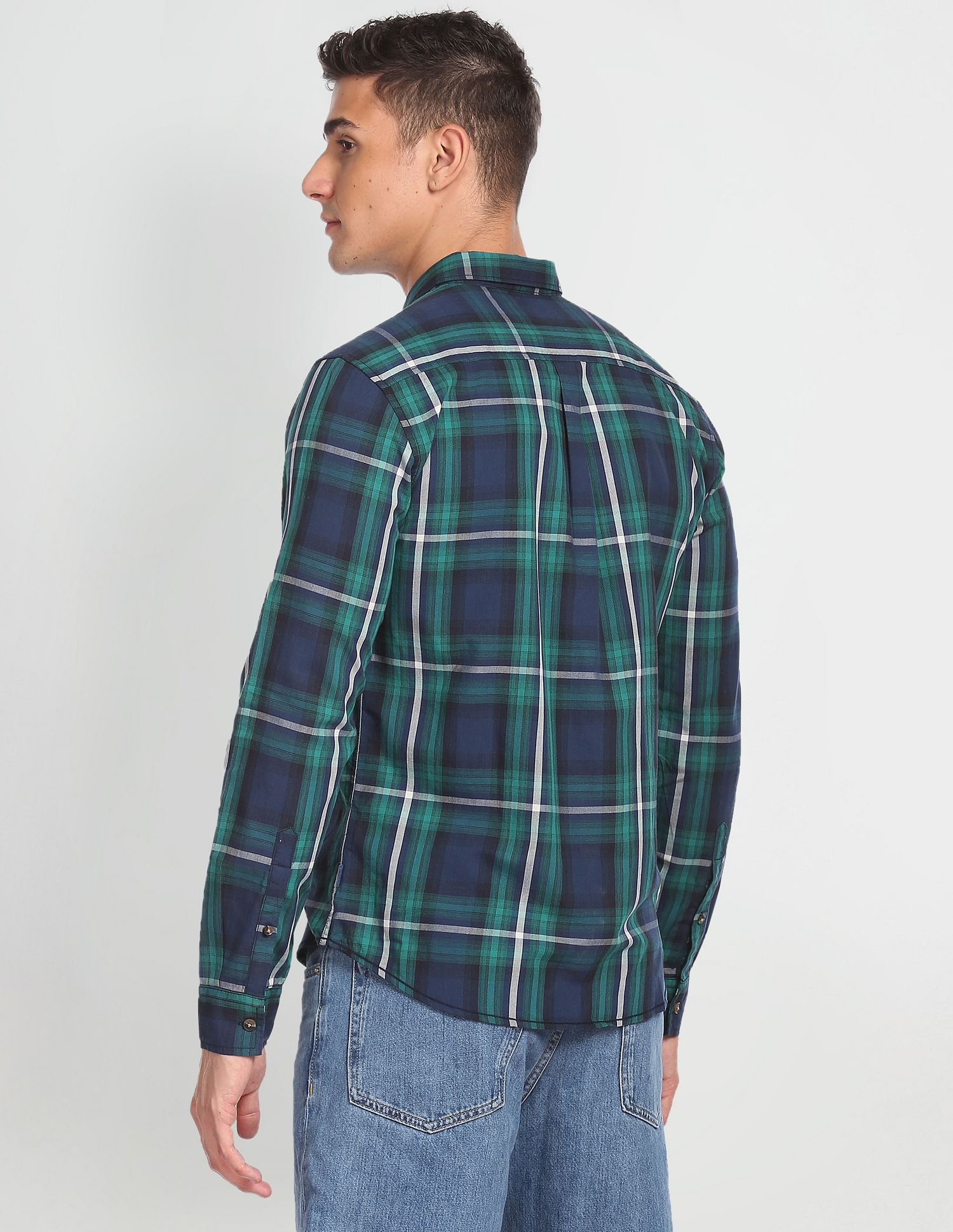 Flying Machine Tartan Check Twill Shirt