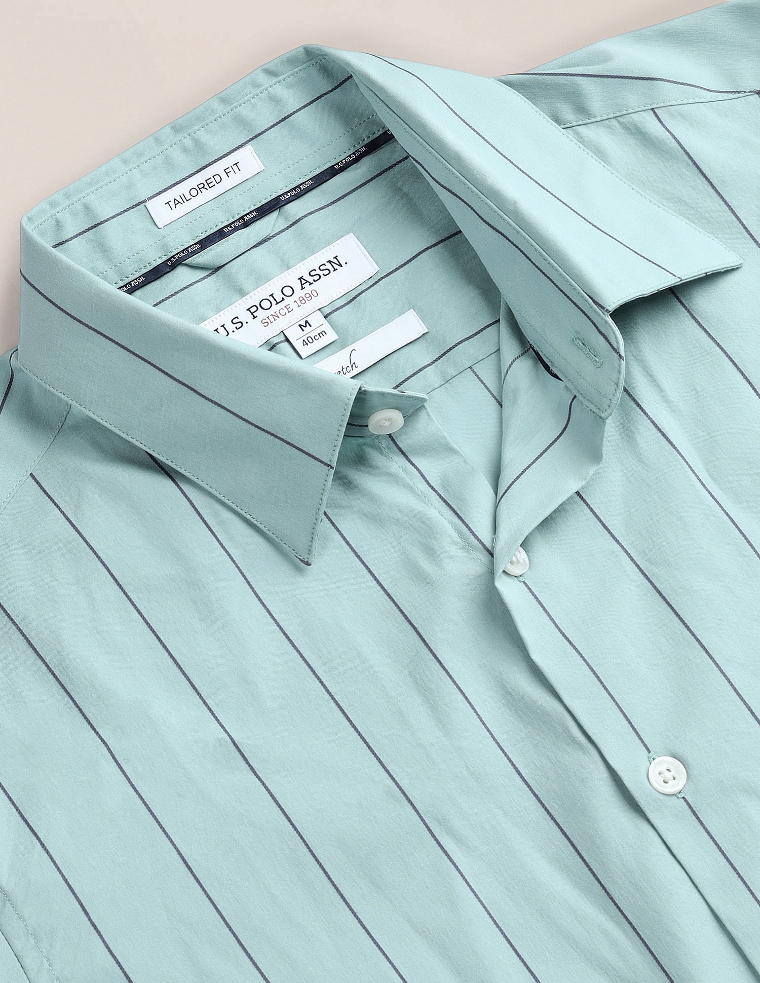 U.S. Polo Assn. Vertical Stripe Tailored Fit Shirt