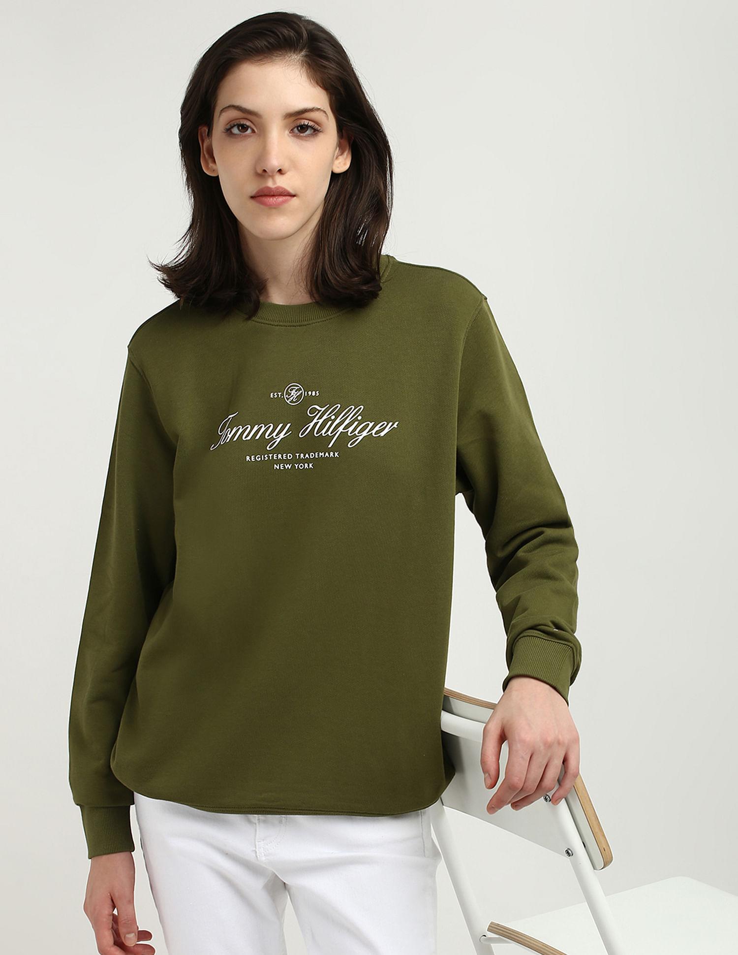Tommy Hilfiger Script Cotton Sweatshirt