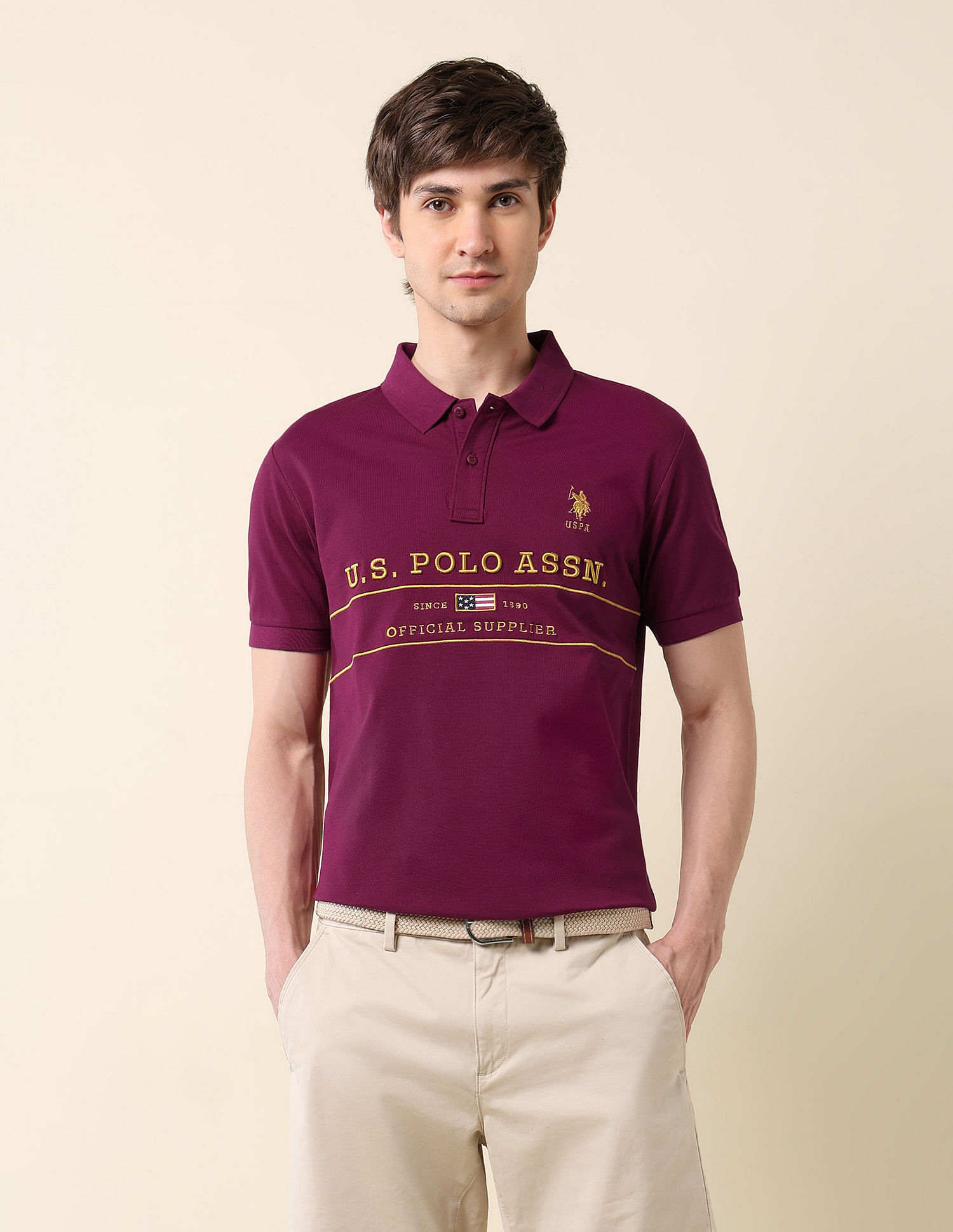 U.S. Polo Assn. Brand Embroidered Classic Polo Shirt