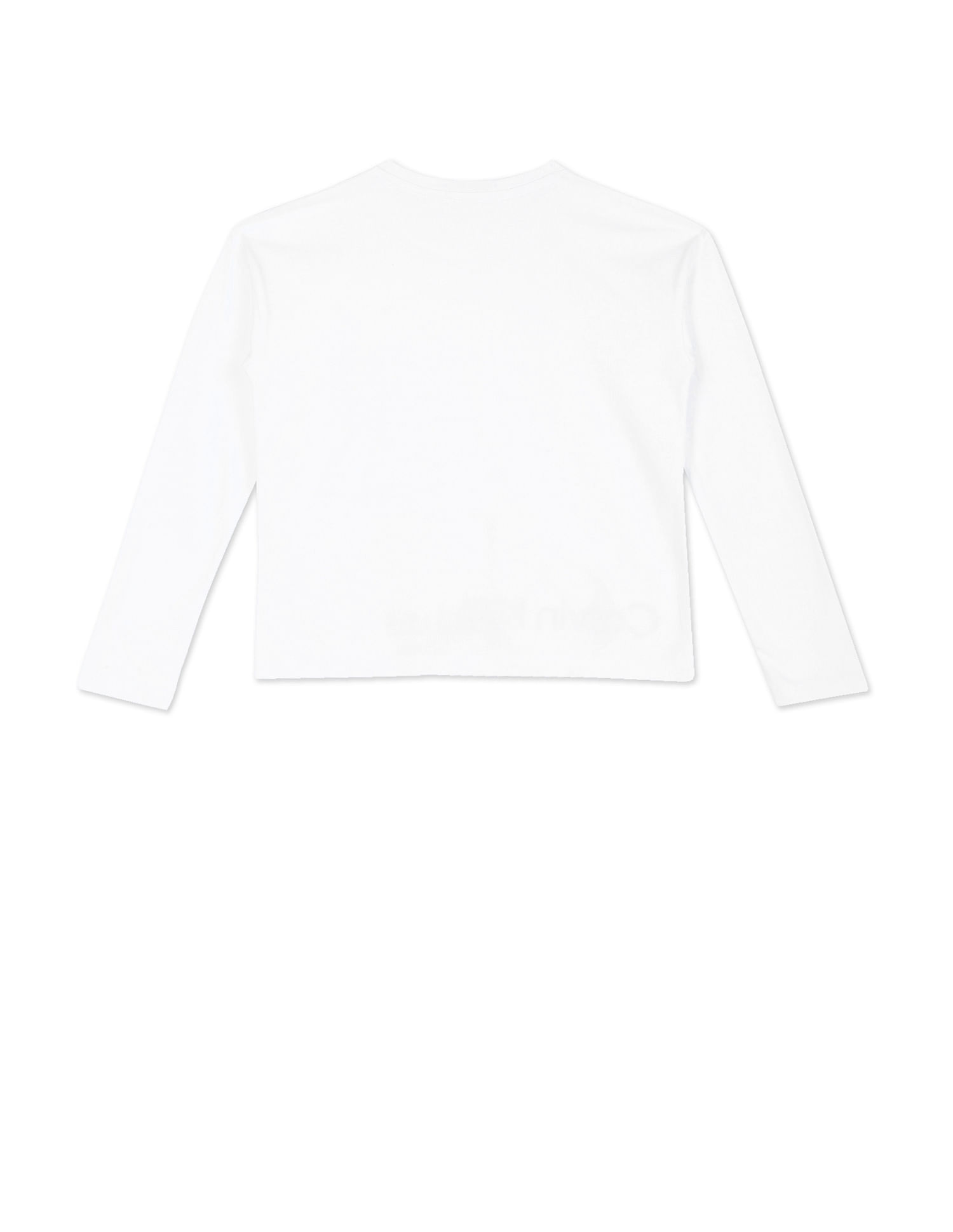Jeans Klein Pink Long Calvin Logo Sleeve Buy Girls T-Shirt
