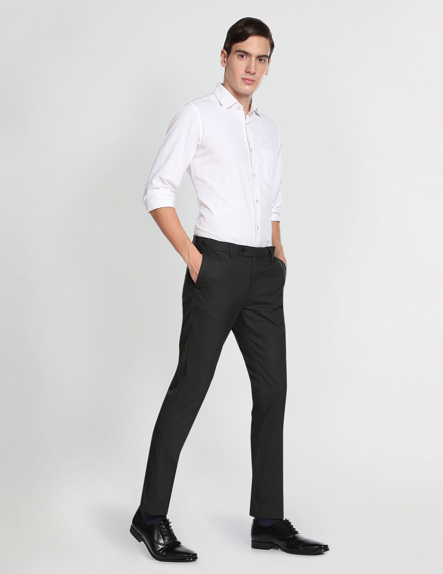 Arrow Regular Fit Tailored Formal Trousers