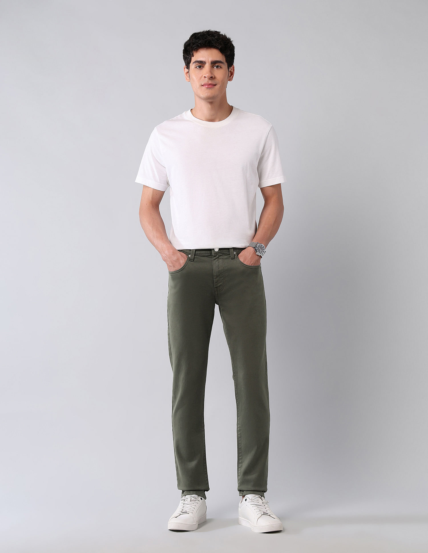 U.S. Polo Assn. Denim Co. Brandon Slim Tapered Fit Green Jeans