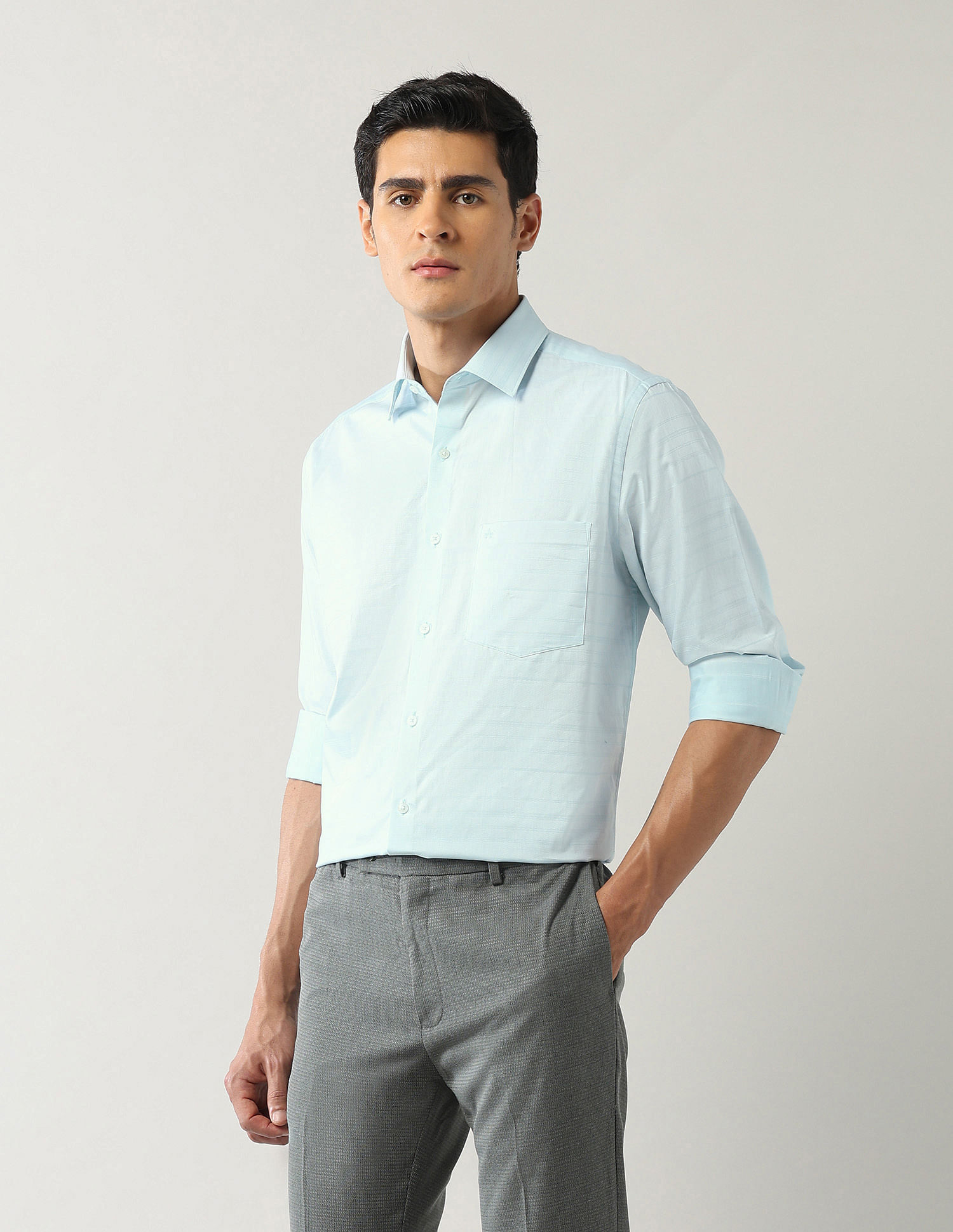 Arrow Textured Liberty Classic Fit Shirt