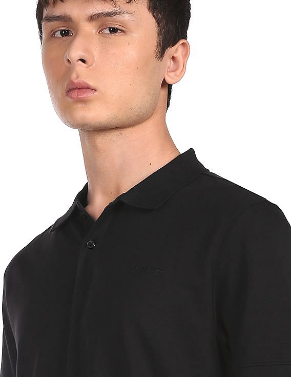 Buy Calvin Klein Liquid Touch Zip Polo Shirt - NNNOW.com