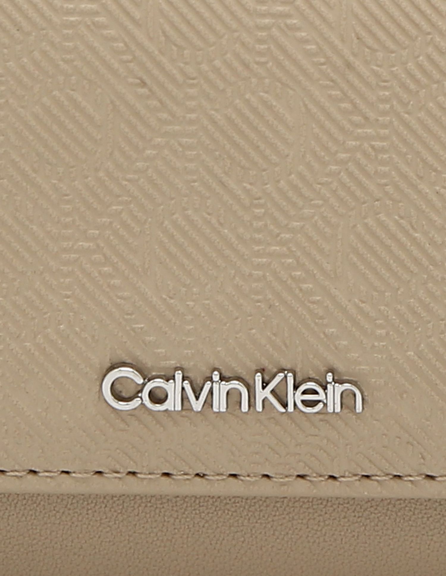 Calvin Klein Beige Textured Wallet For Stylish Accessories