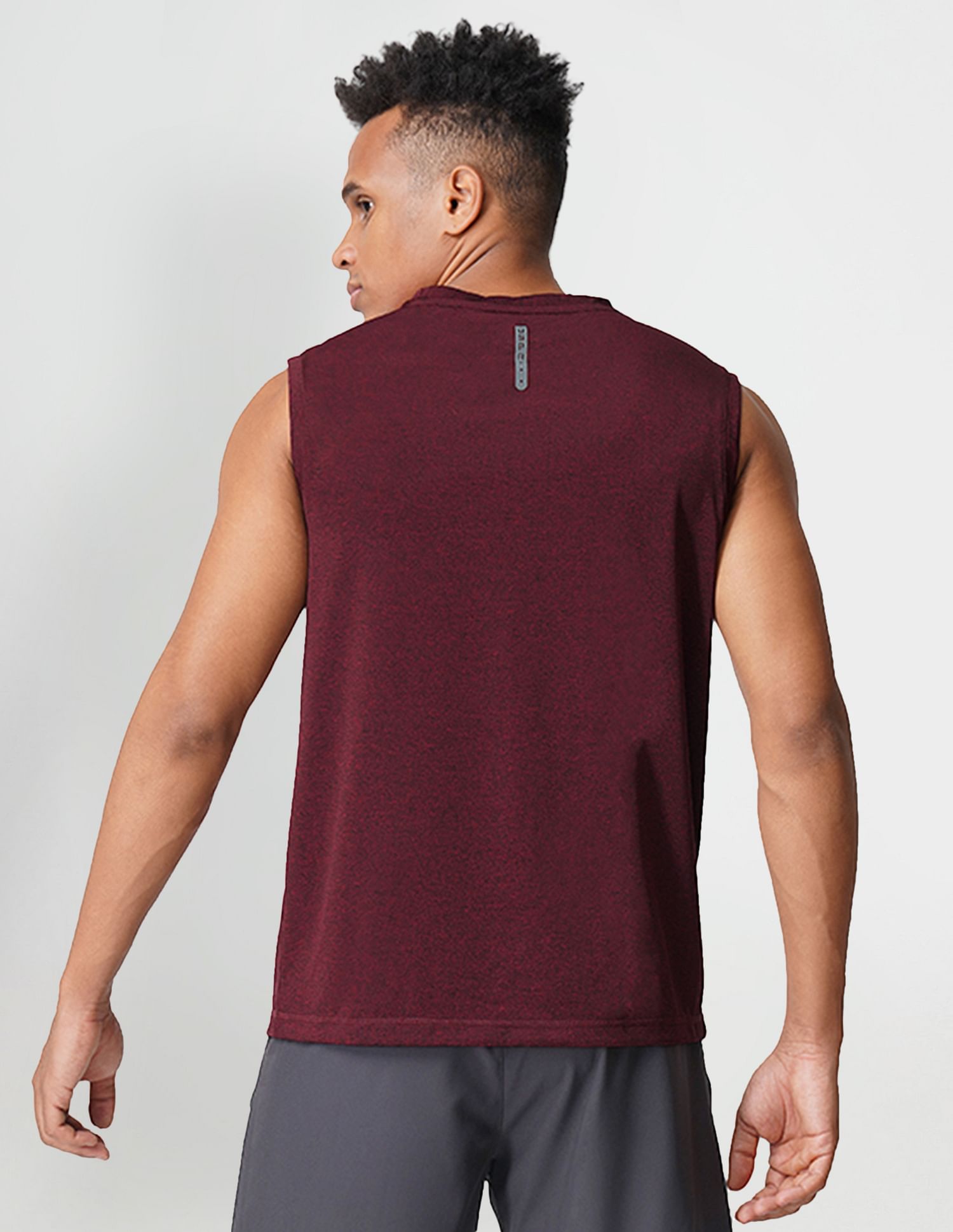 USPA Innerwear Sleeveless Brand Print Polyester I711 Vest - Pack Of 1