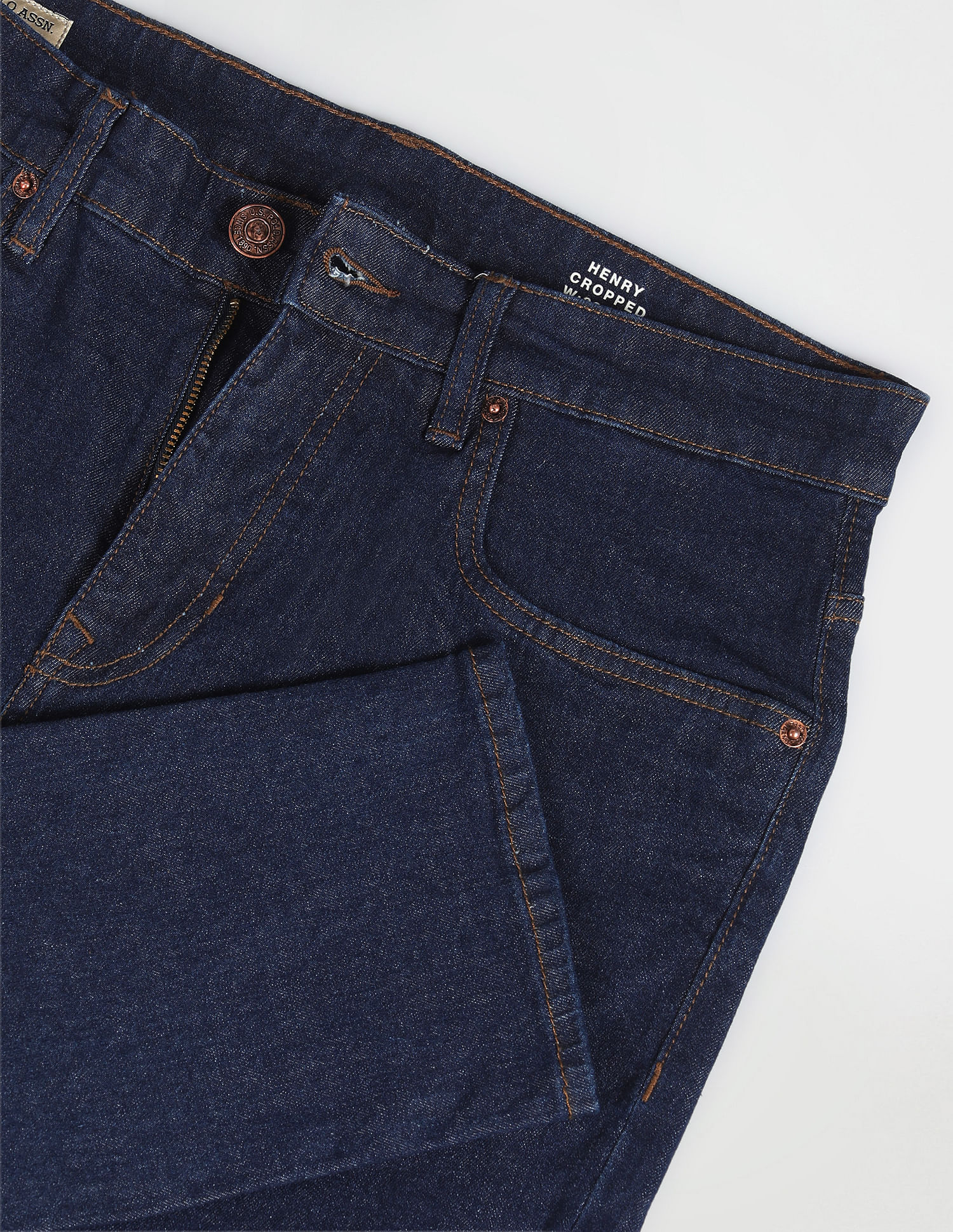 U.S. Polo Assn. Denim Co. Henry Cropped Fit Blue Jeans