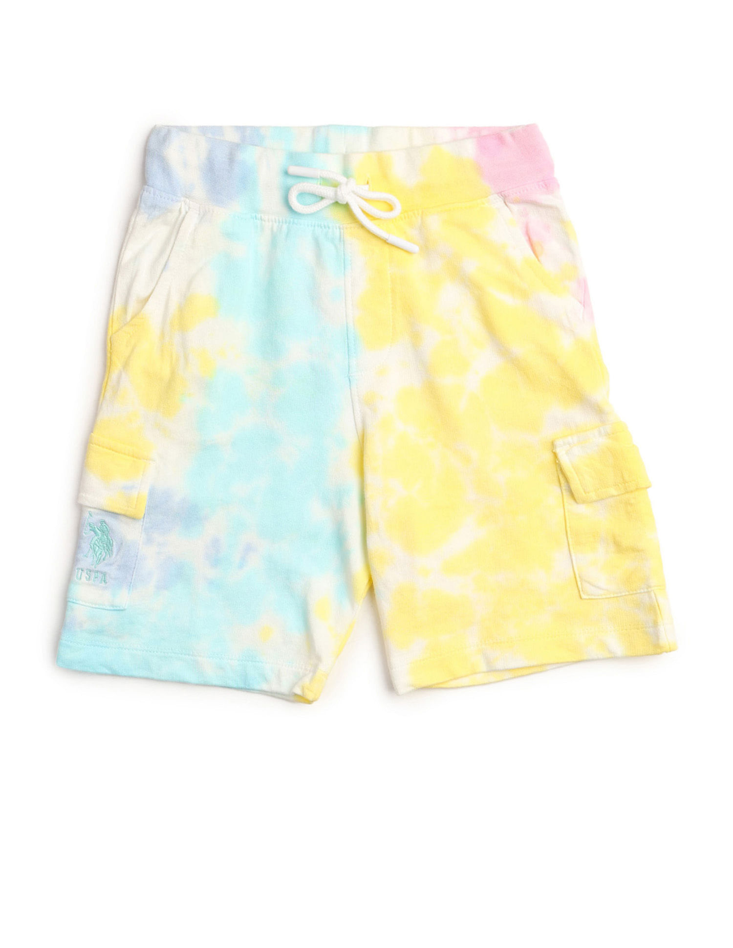 U.S. Polo Assn. Kids Boys Tie And Dye Regular Fit Shorts