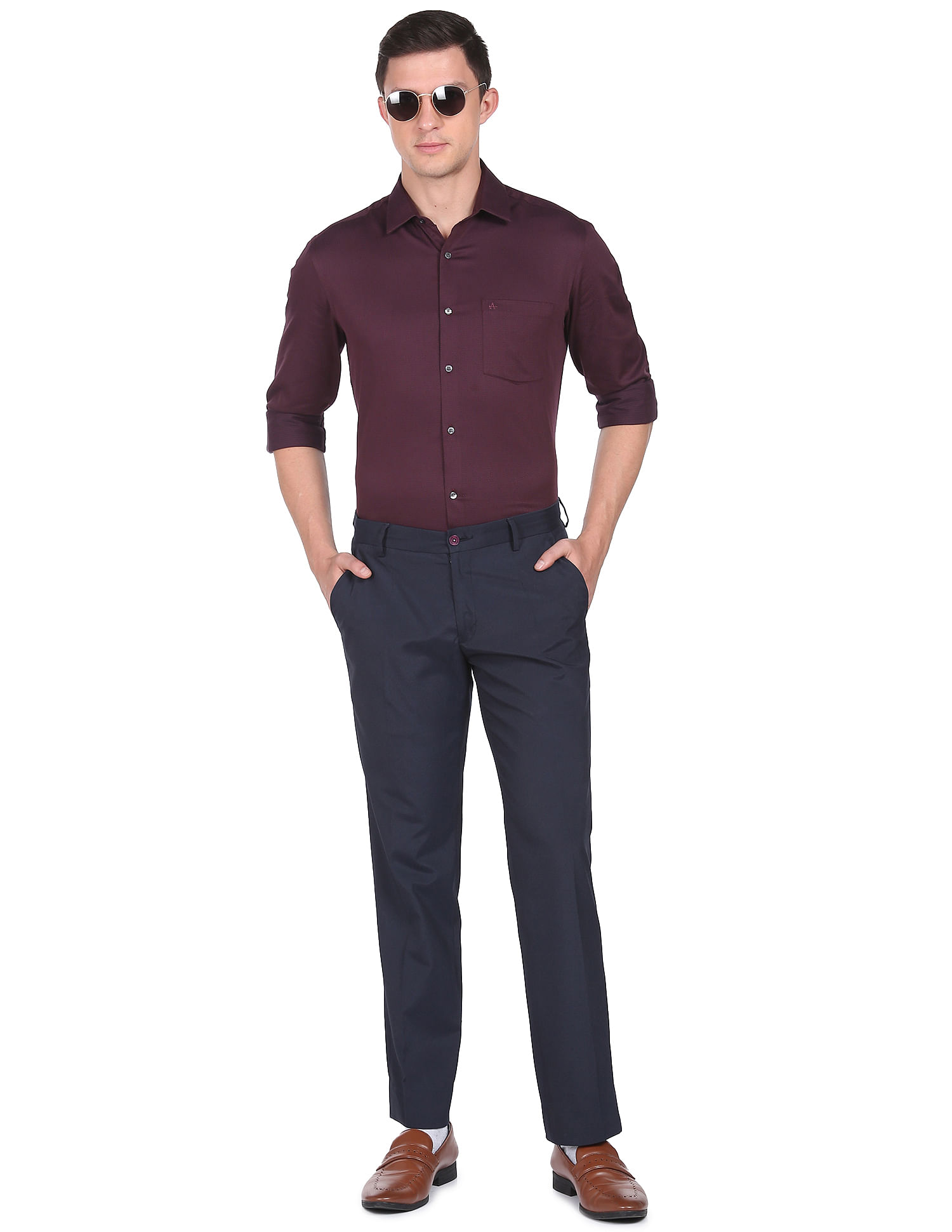 Arrow Geometric Pattern Cotton Shirt
