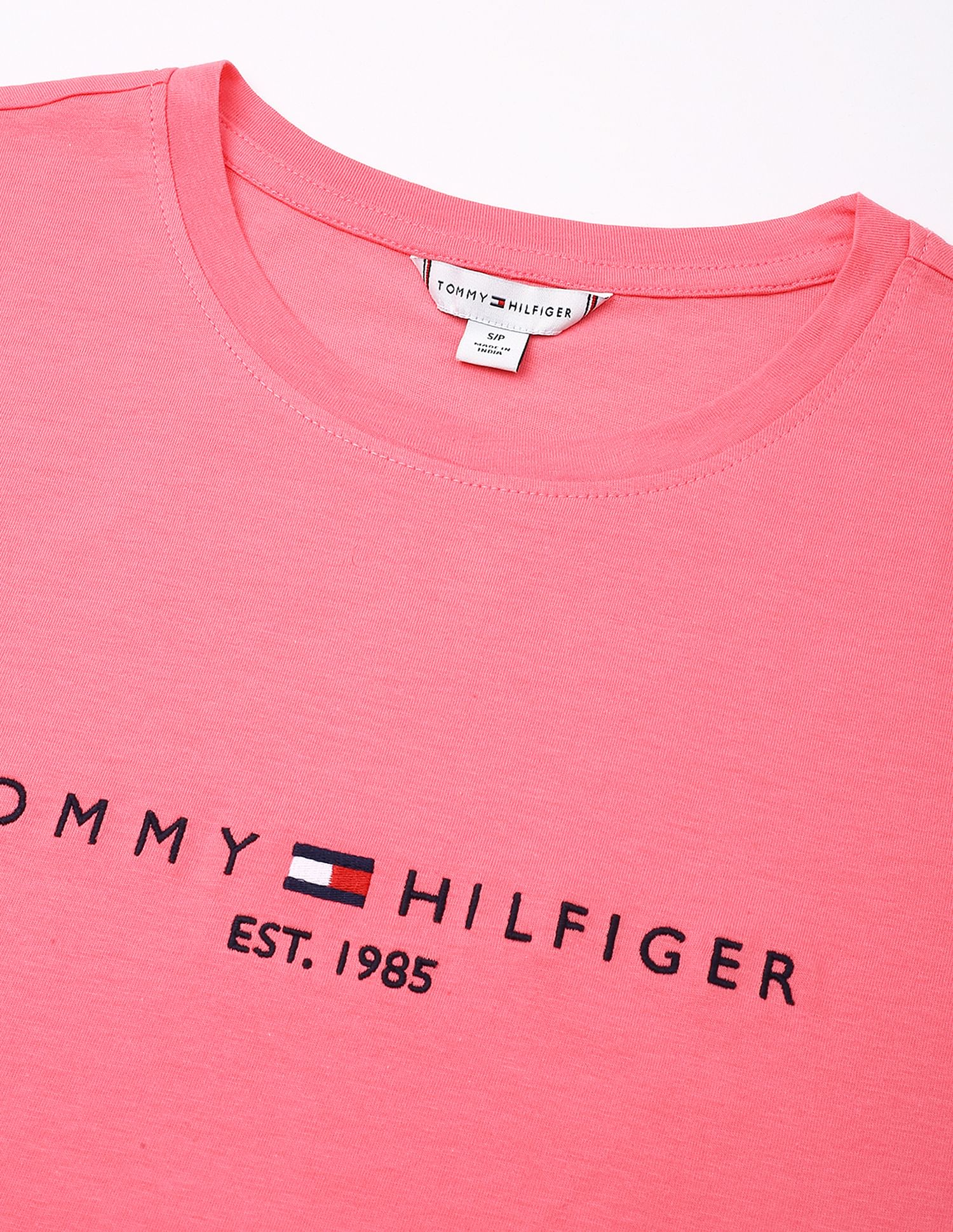 Tommy Hilfiger Pink Women's T-shirt for Soft Look