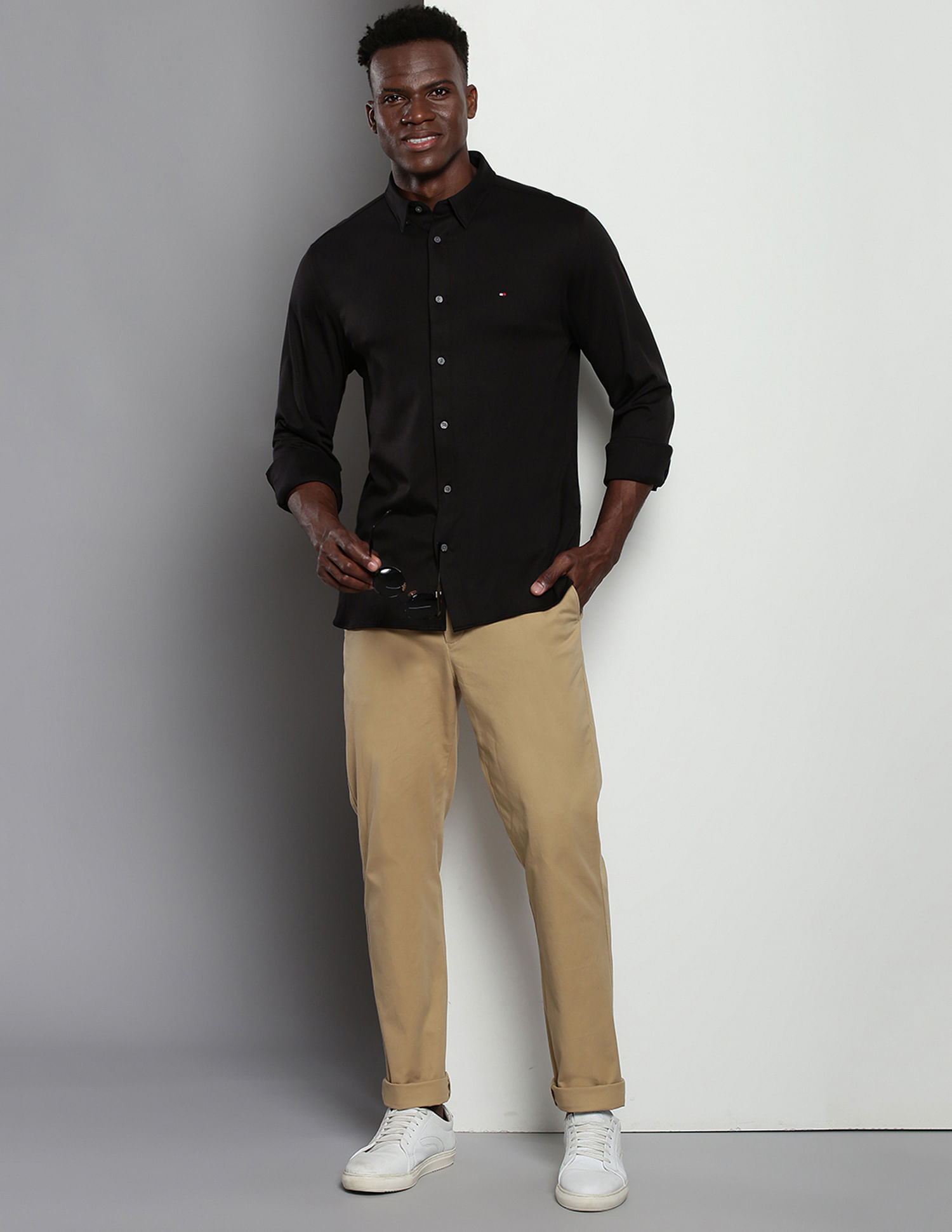 Tommy Hilfiger Interlock Knit Solid Shirt