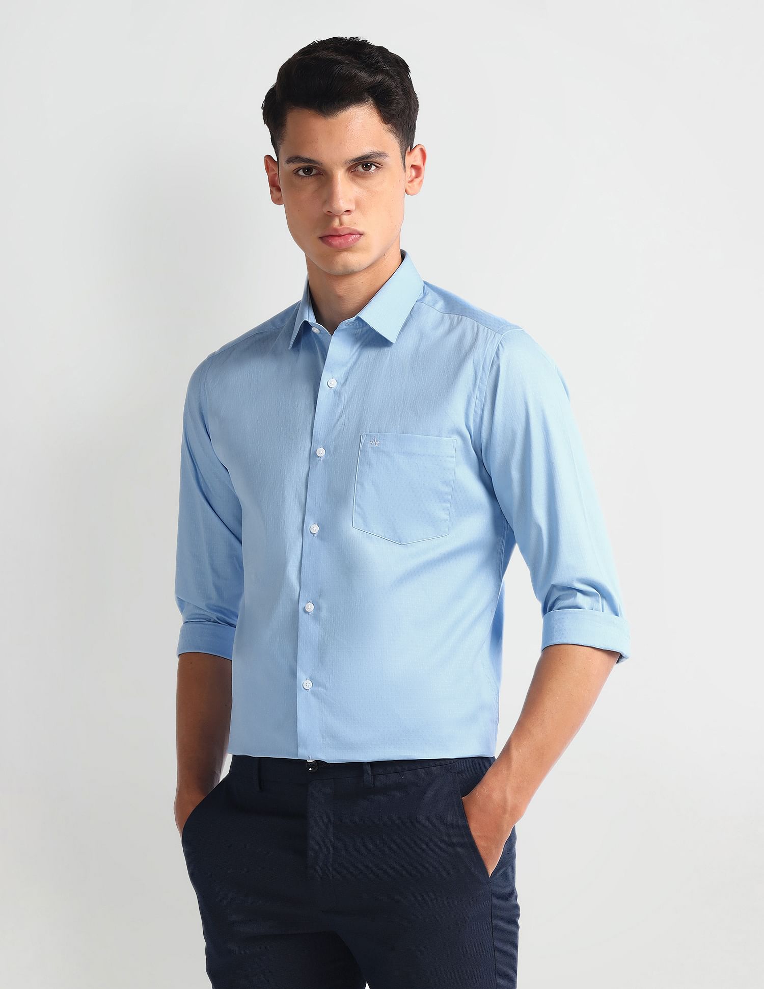 Arrow Manhattan Slim Cotton Shirt