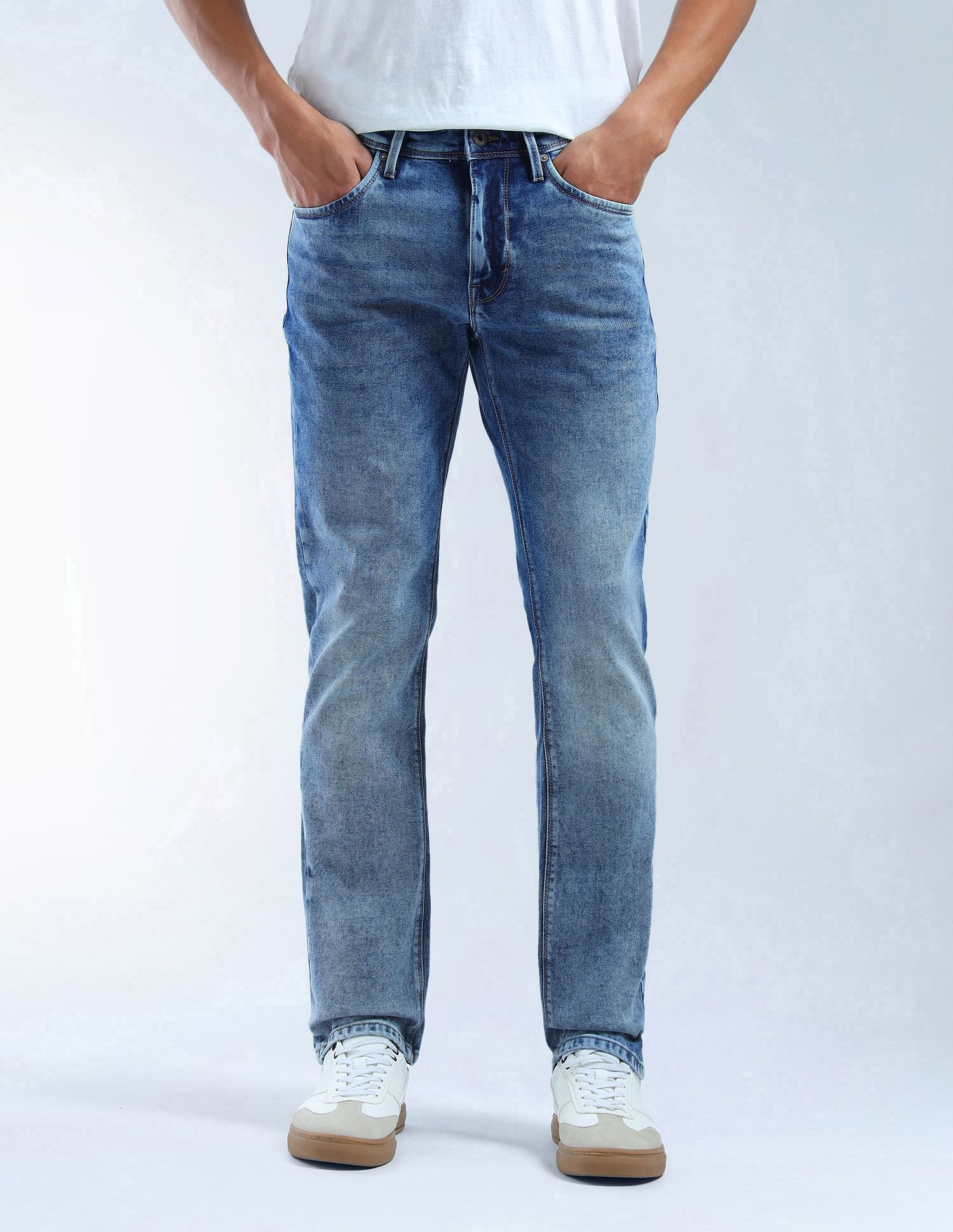 Flying Machine Freddie Slim Straight Fit Style Denim Jeans