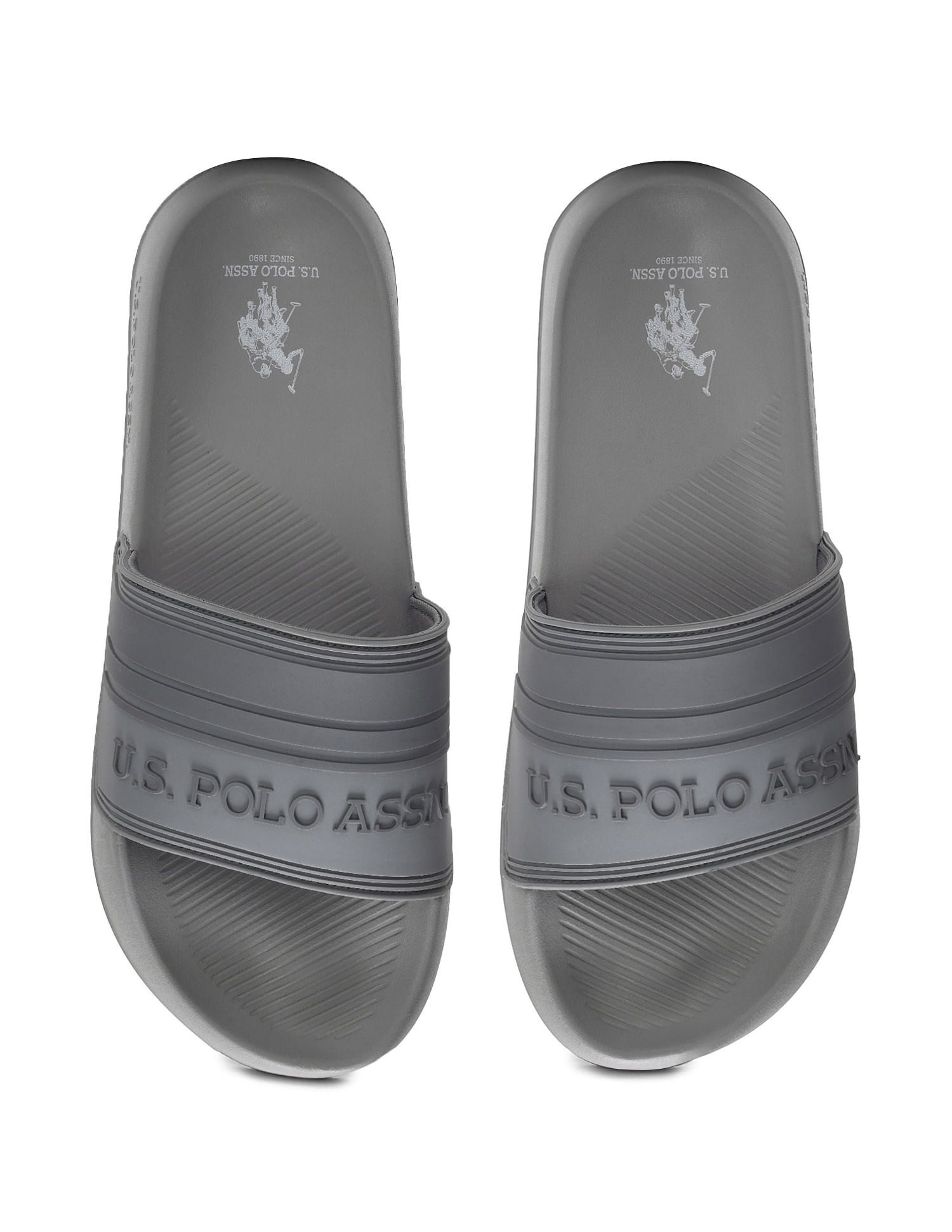 Buy U.S. Polo Assn. Embossed Logo Non Skid Lightweight Nilsson Slides NNNOW