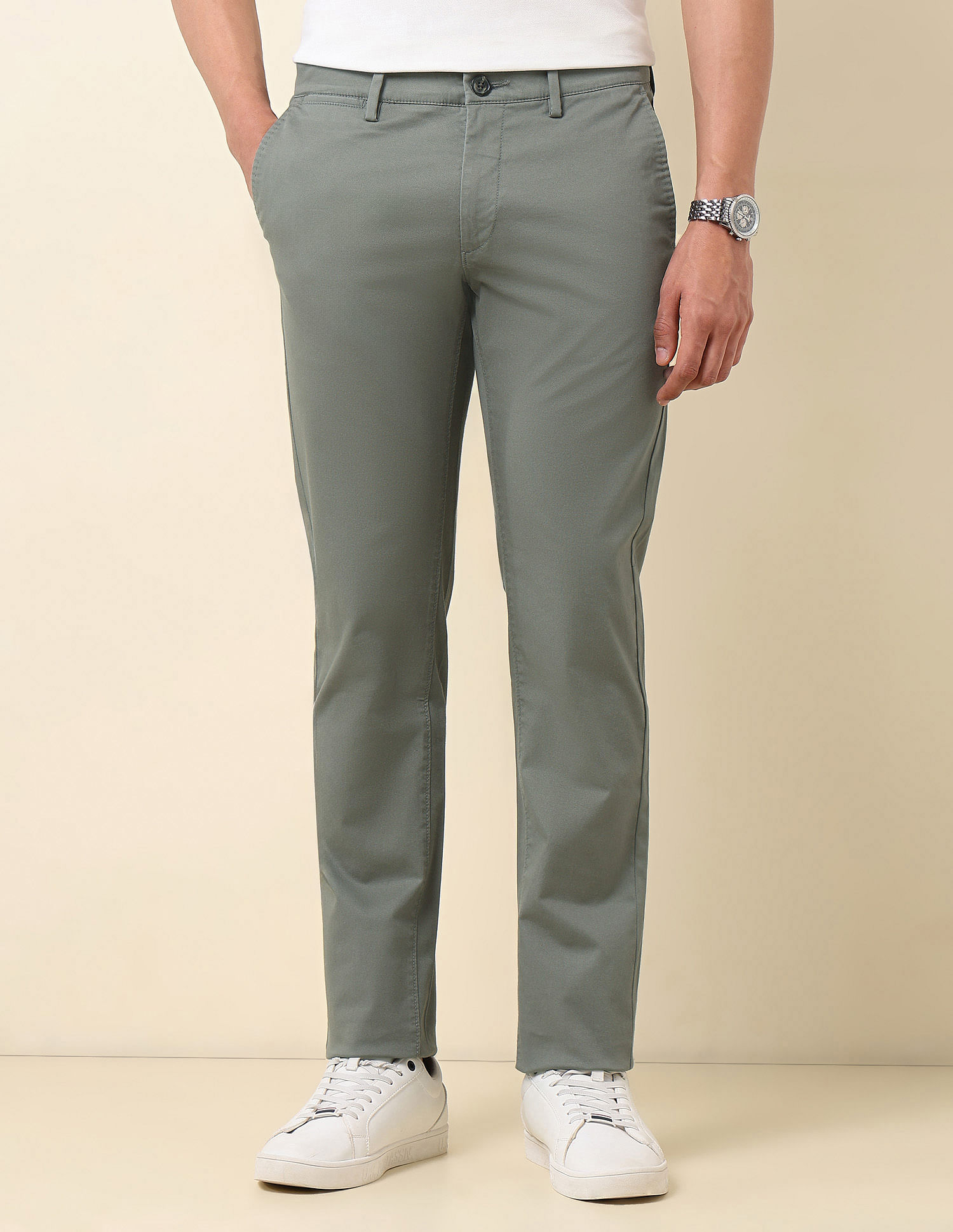 U.S. Polo Assn. Dobby Denver Slim Fit Trousers