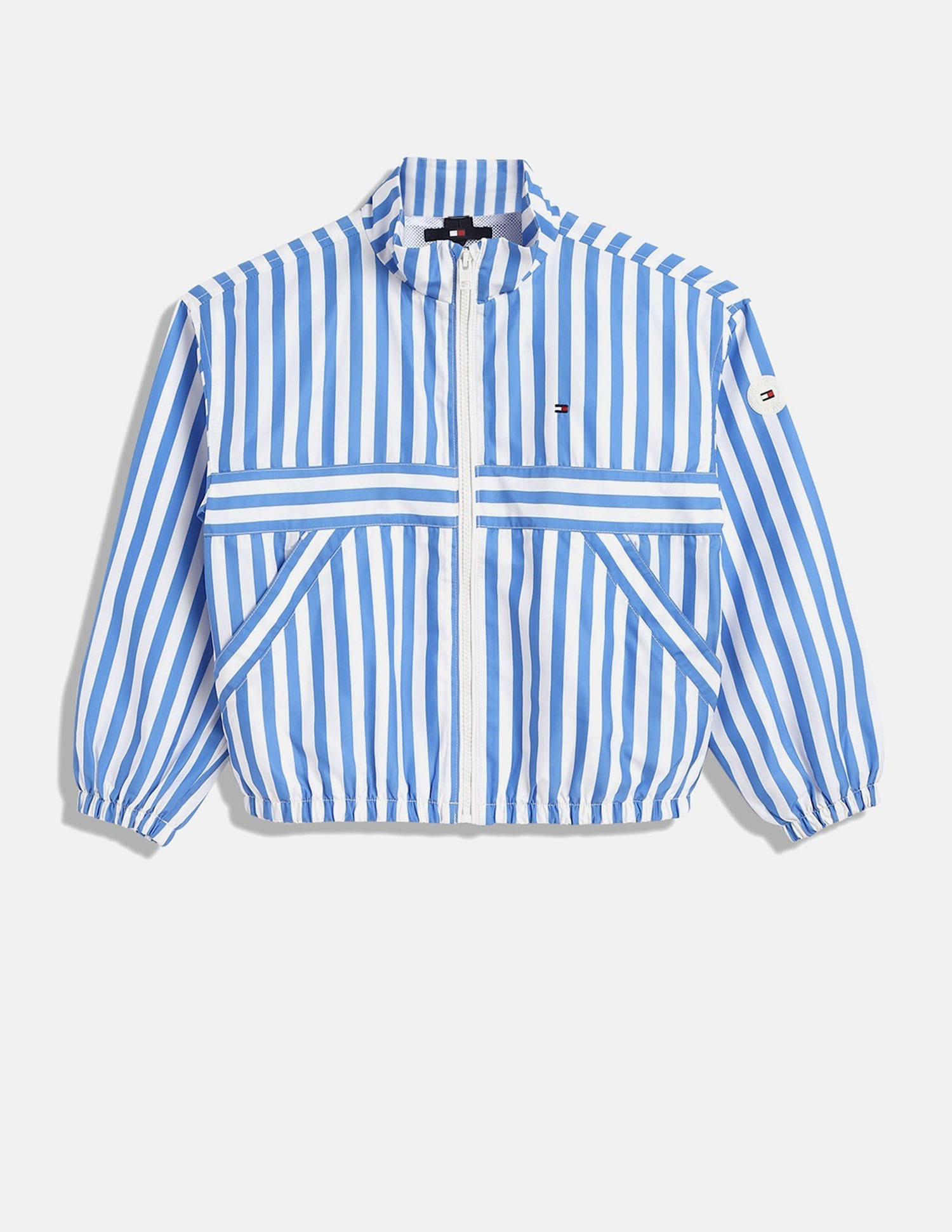 Buy Tommy Hilfiger Kids Girls Striped Relaxed-Fit Polyester Jacket 