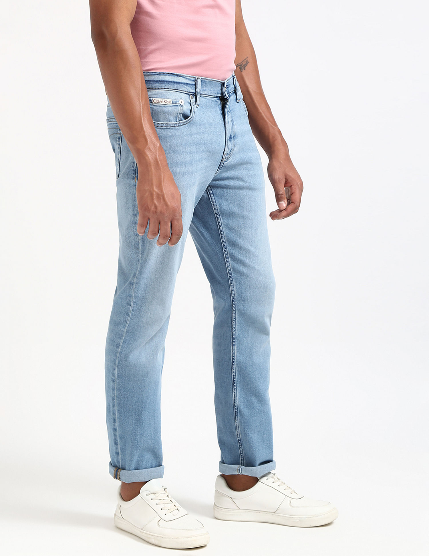 Calvin Klein Jeans Slim Fit Mid-Rise Jeans