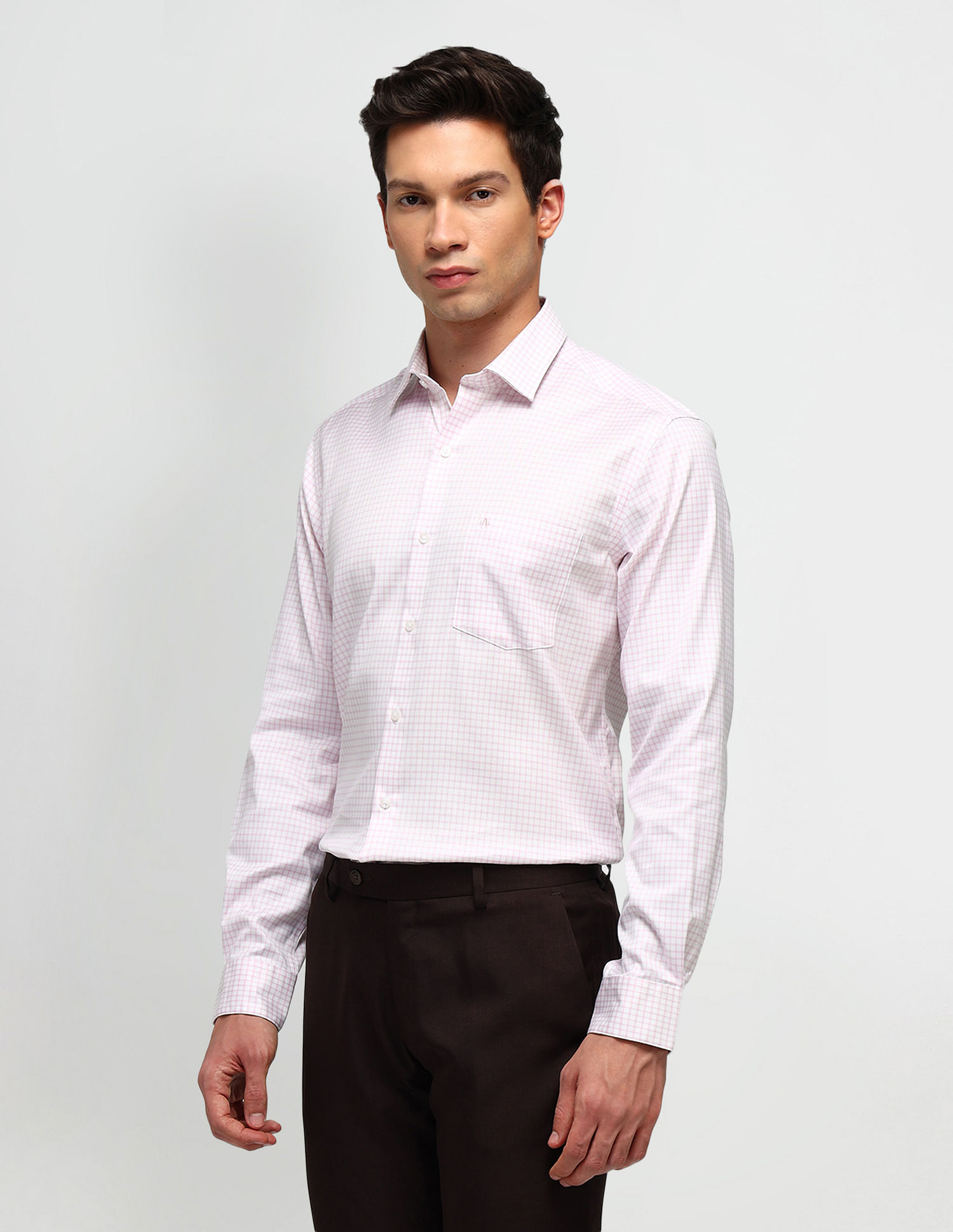Arrow Slim Fit All-Over Pattern Shirt